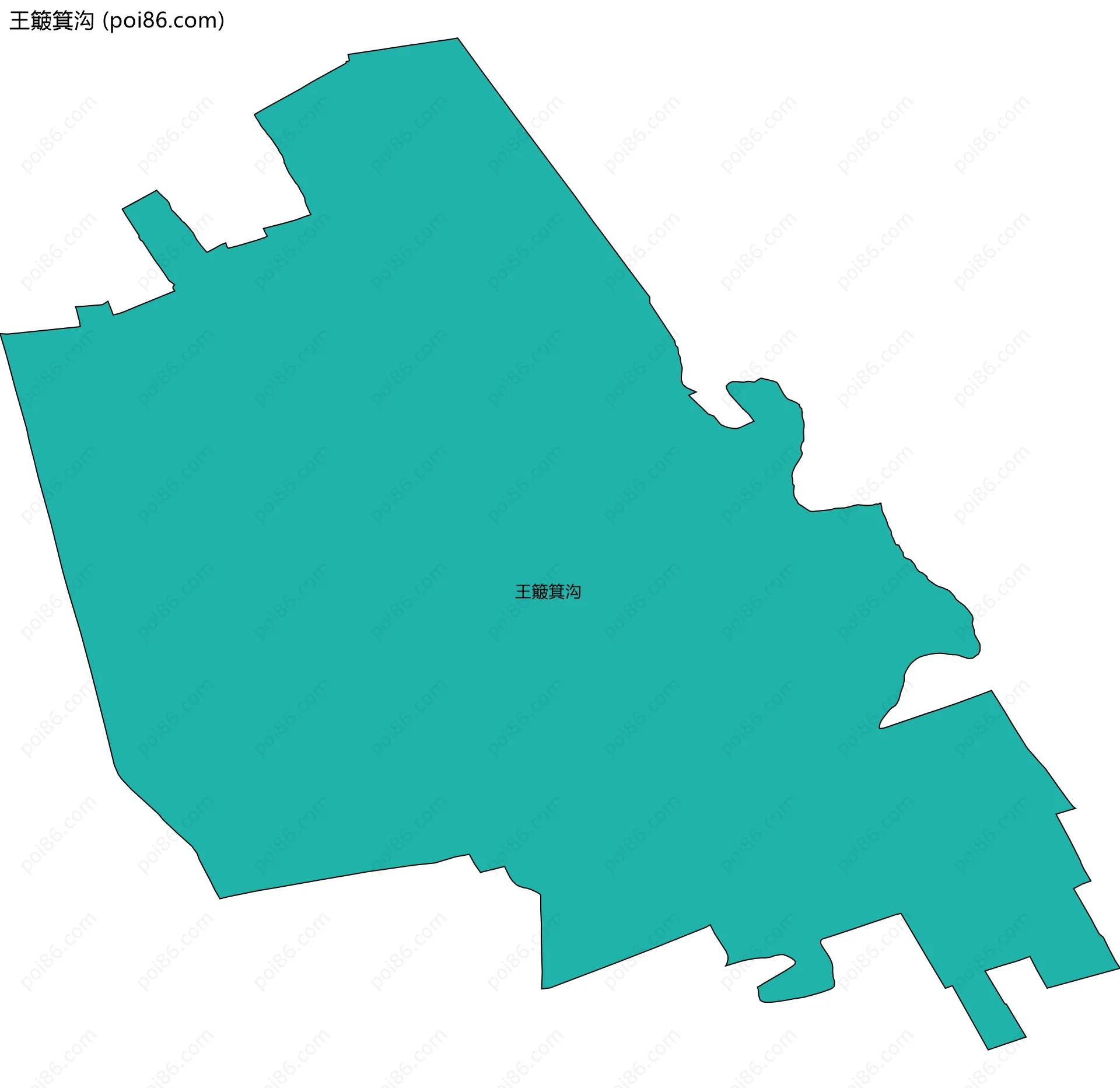 王簸箕沟边界地图