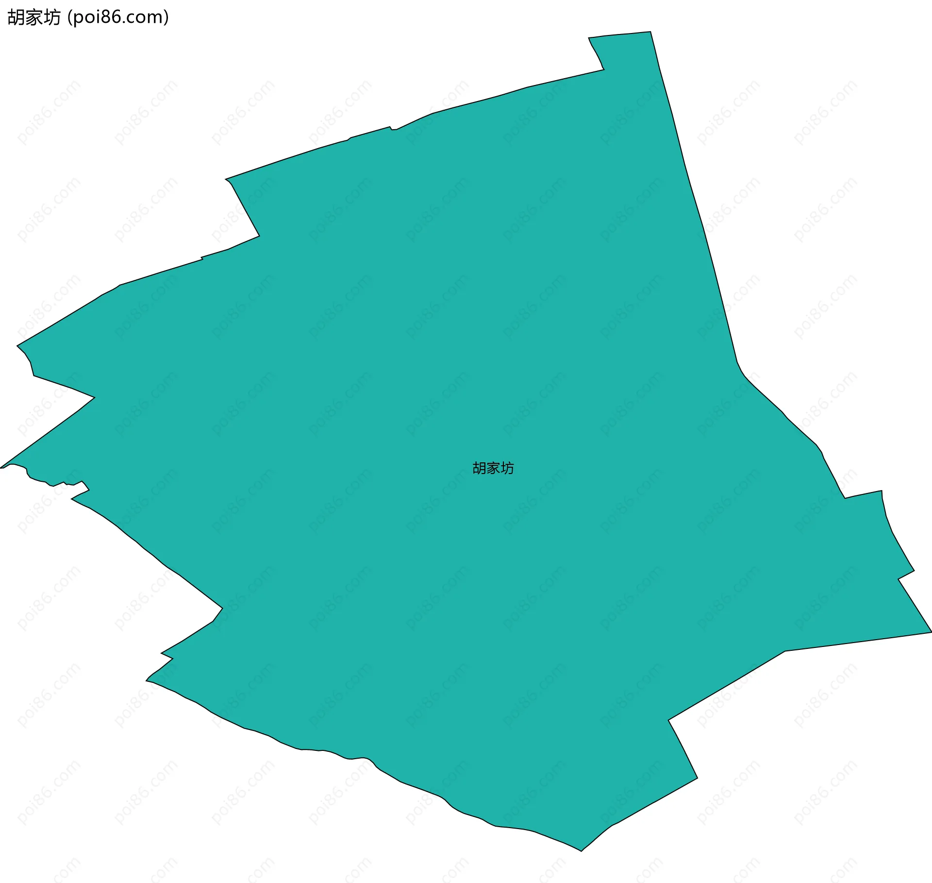 胡家坊边界地图