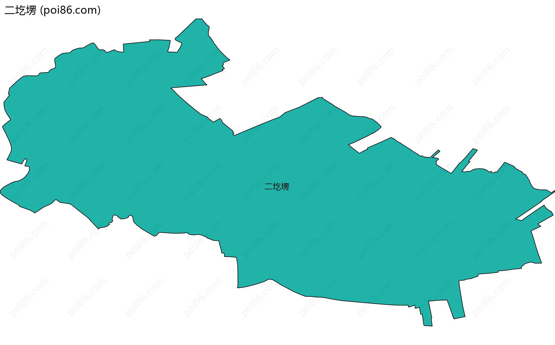 二圪塄边界地图