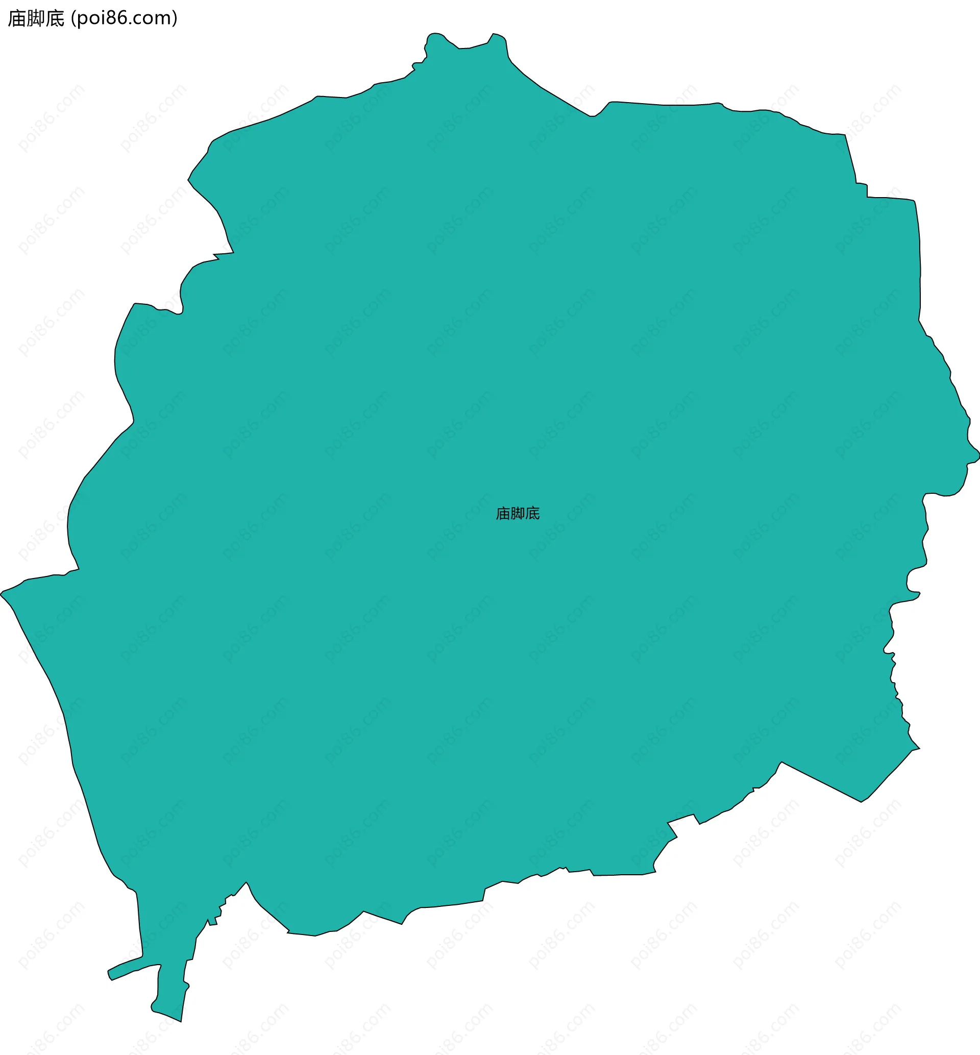 庙脚底边界地图
