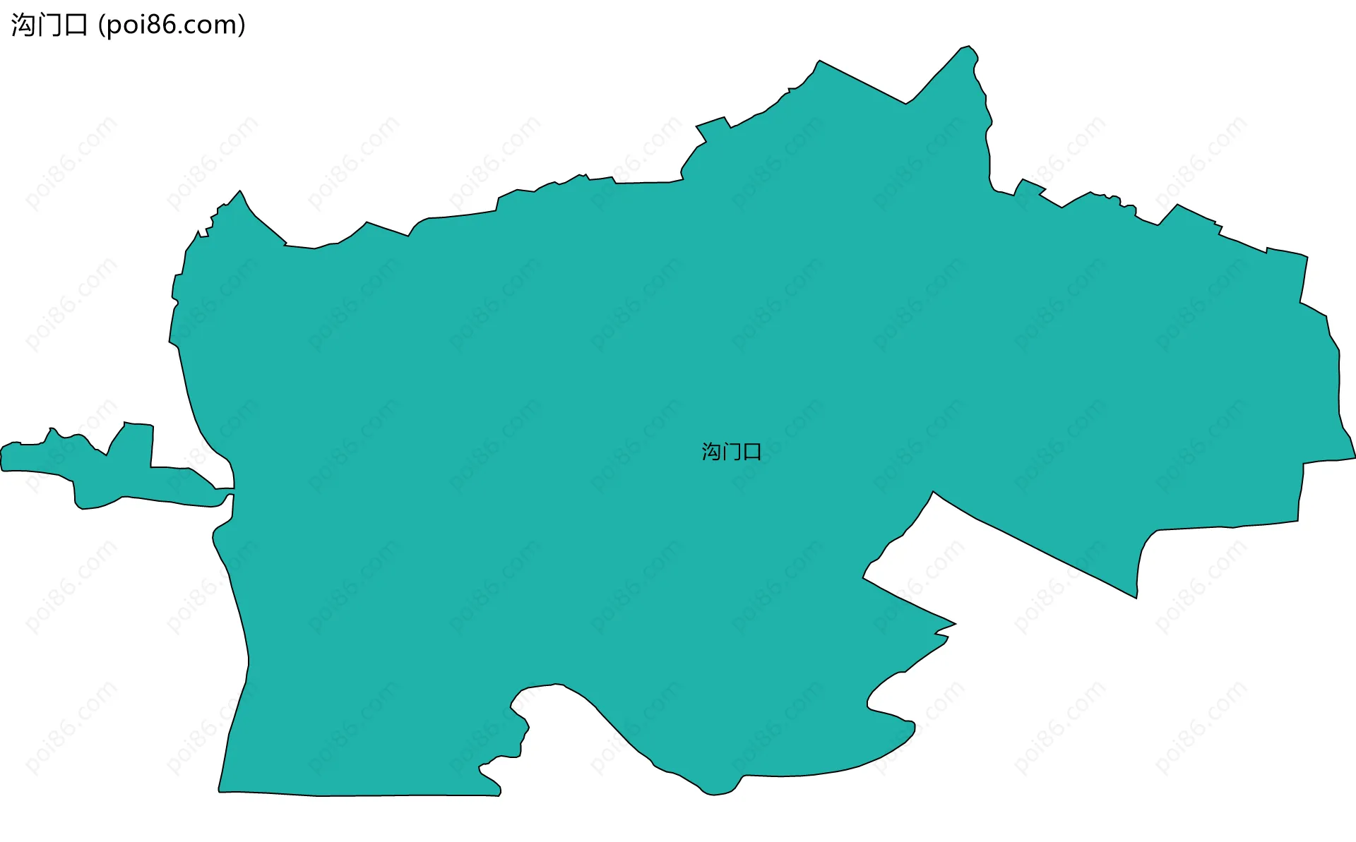 沟门口边界地图