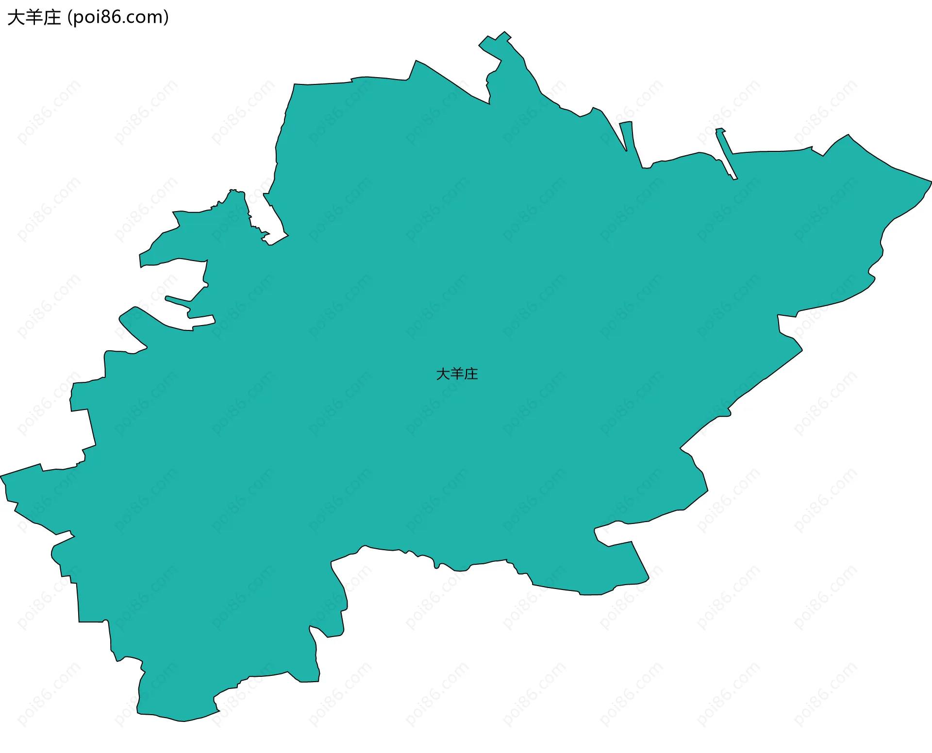 大羊庄边界地图