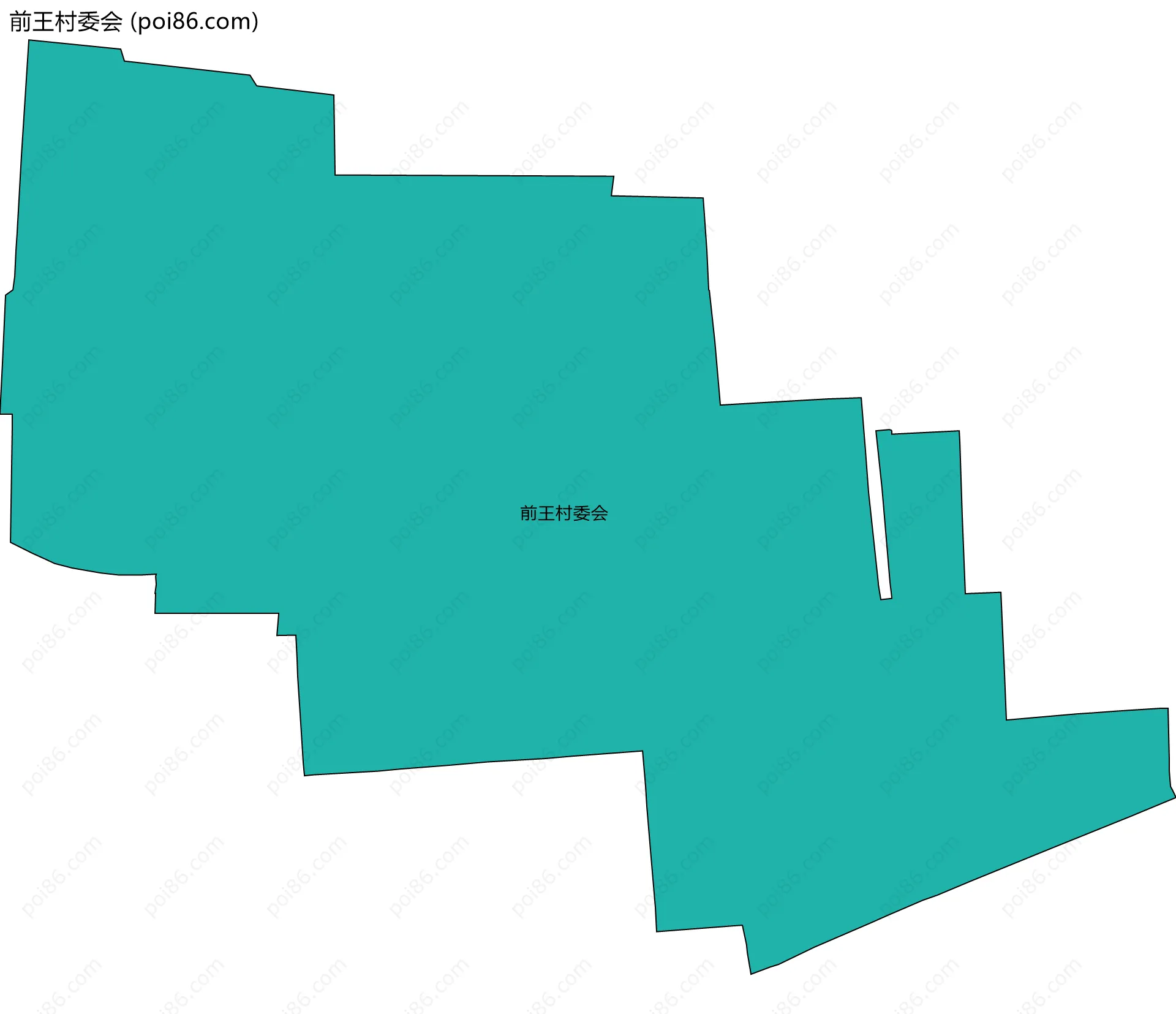 前王村委会边界地图