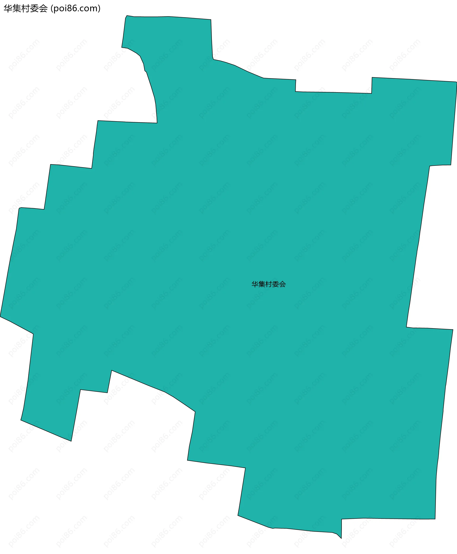 华集村委会边界地图