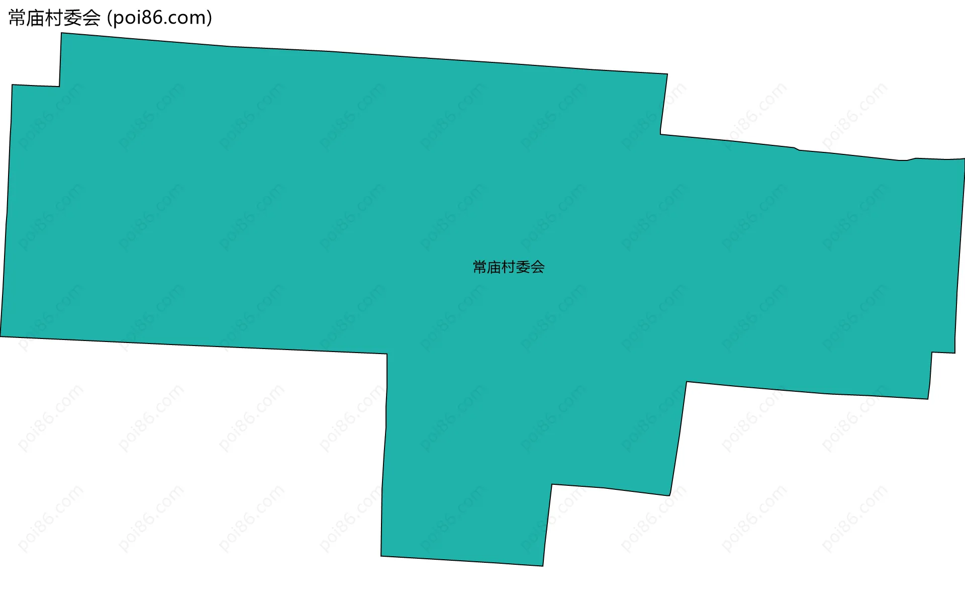 常庙村委会边界地图