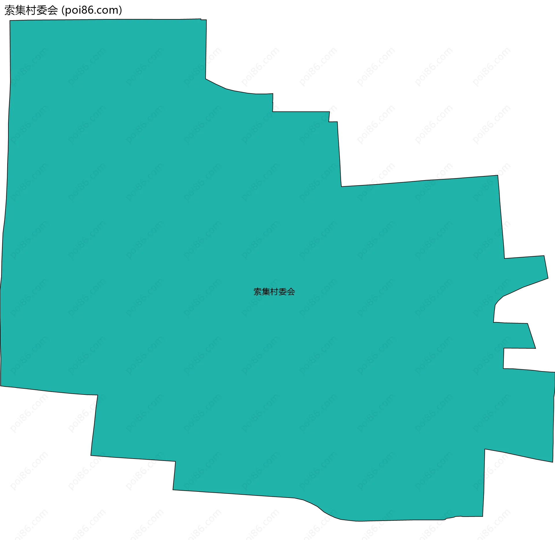 索集村委会边界地图