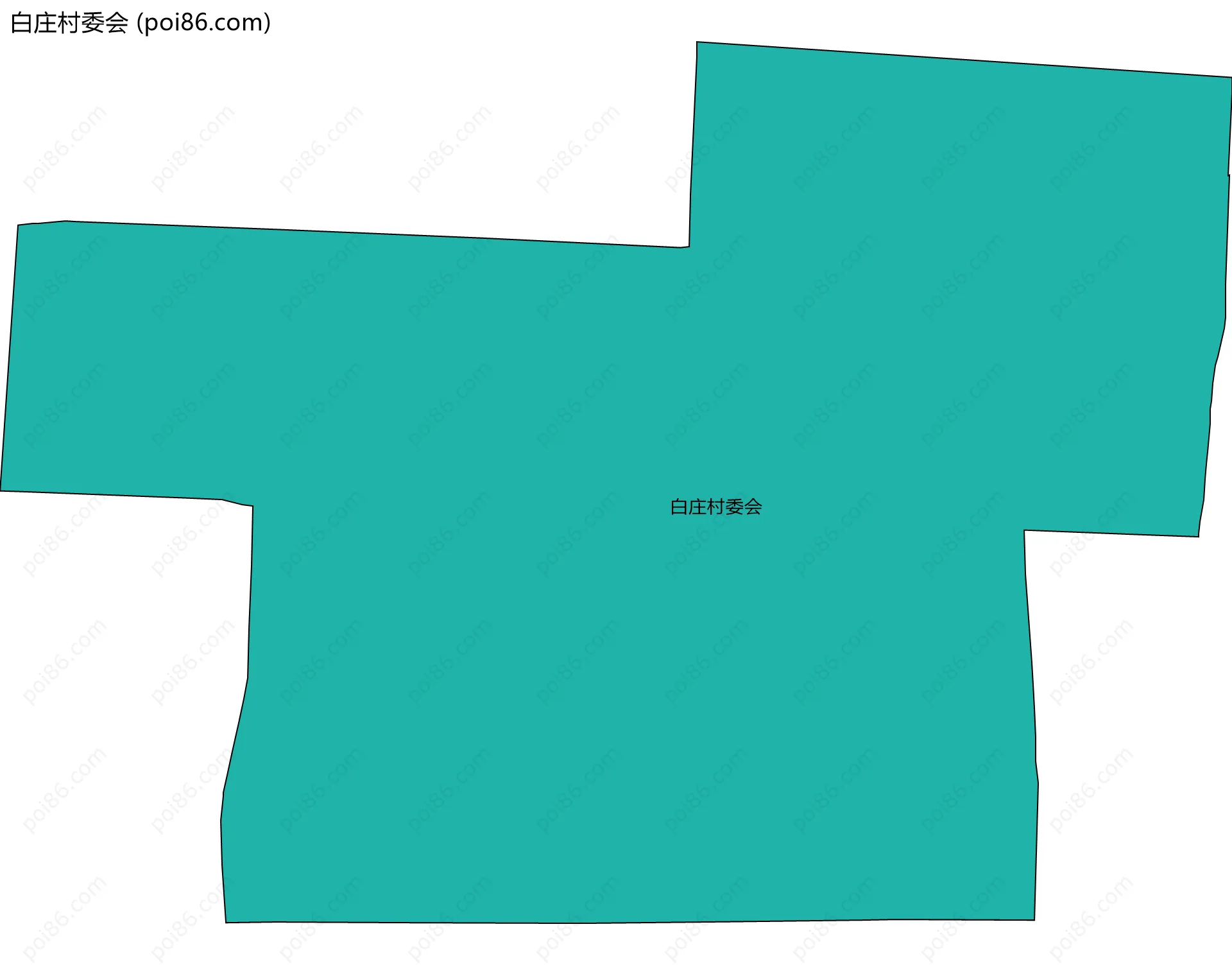 白庄村委会边界地图