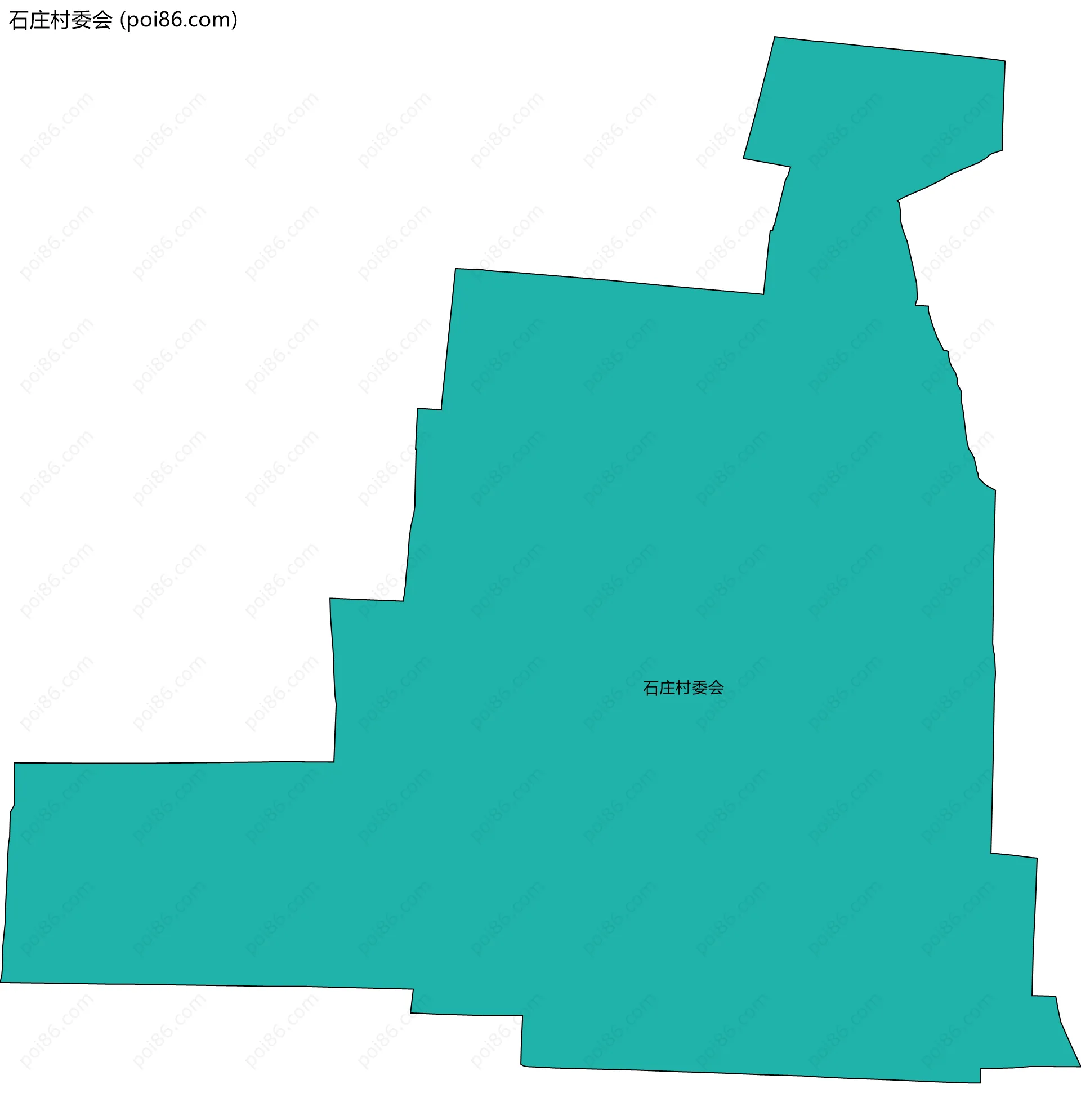 石庄村委会边界地图