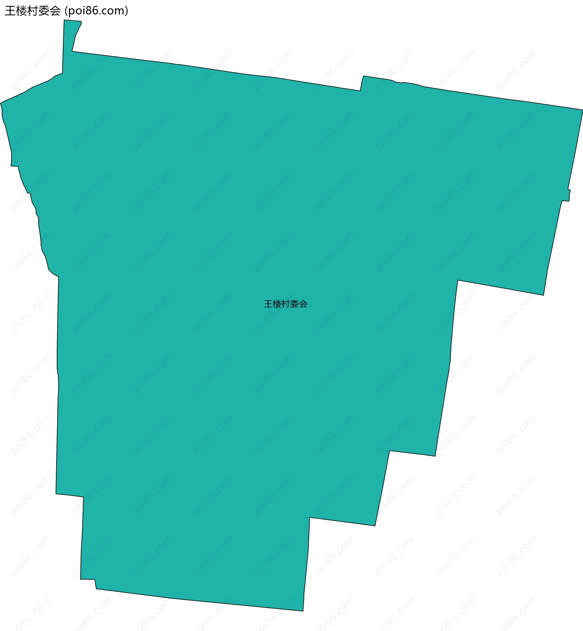 王楼村委会边界地图