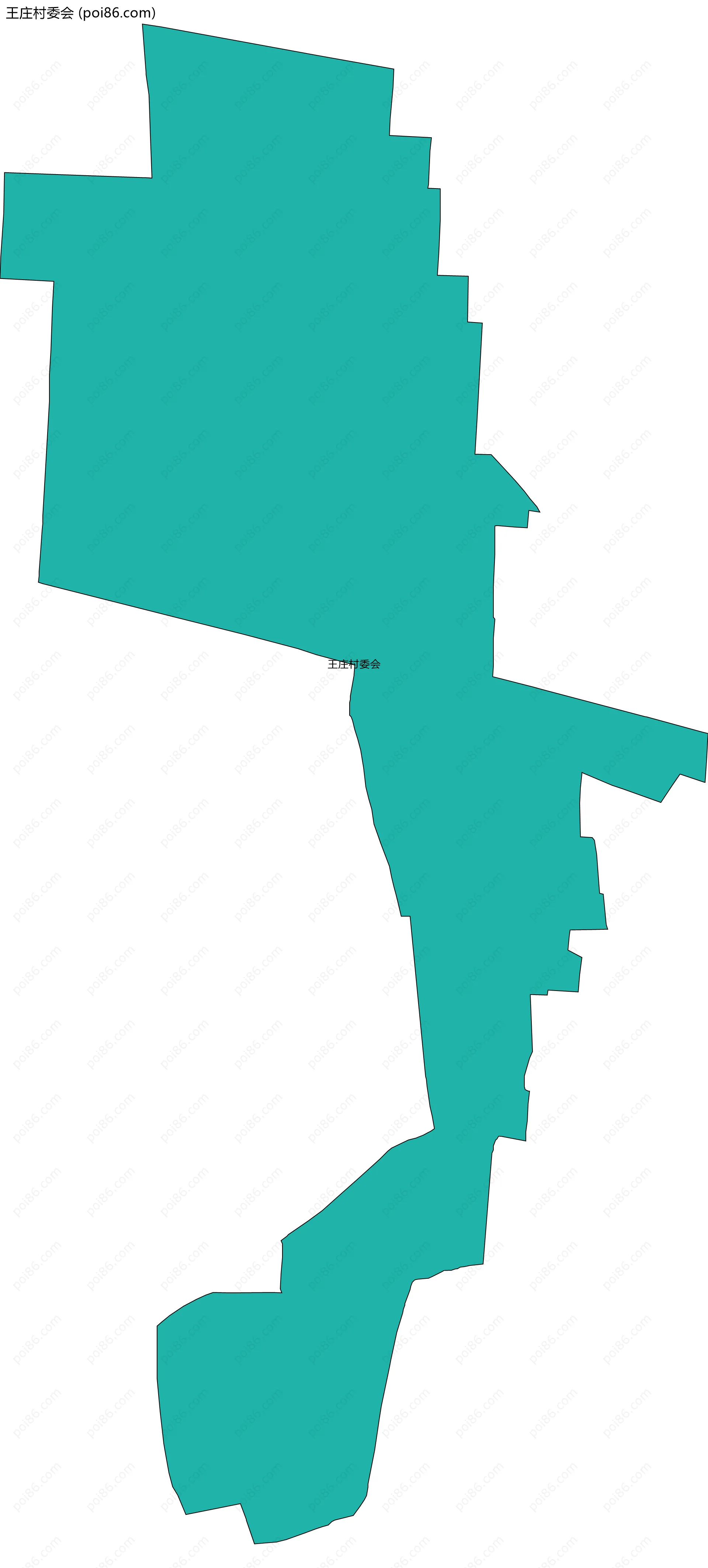 王庄村委会边界地图