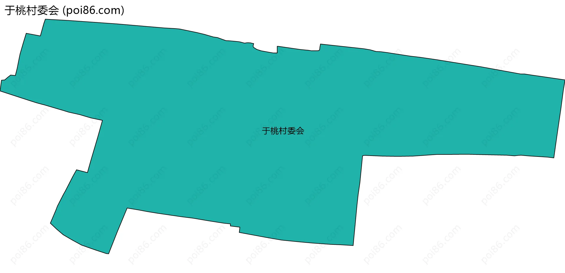 于桃村委会边界地图