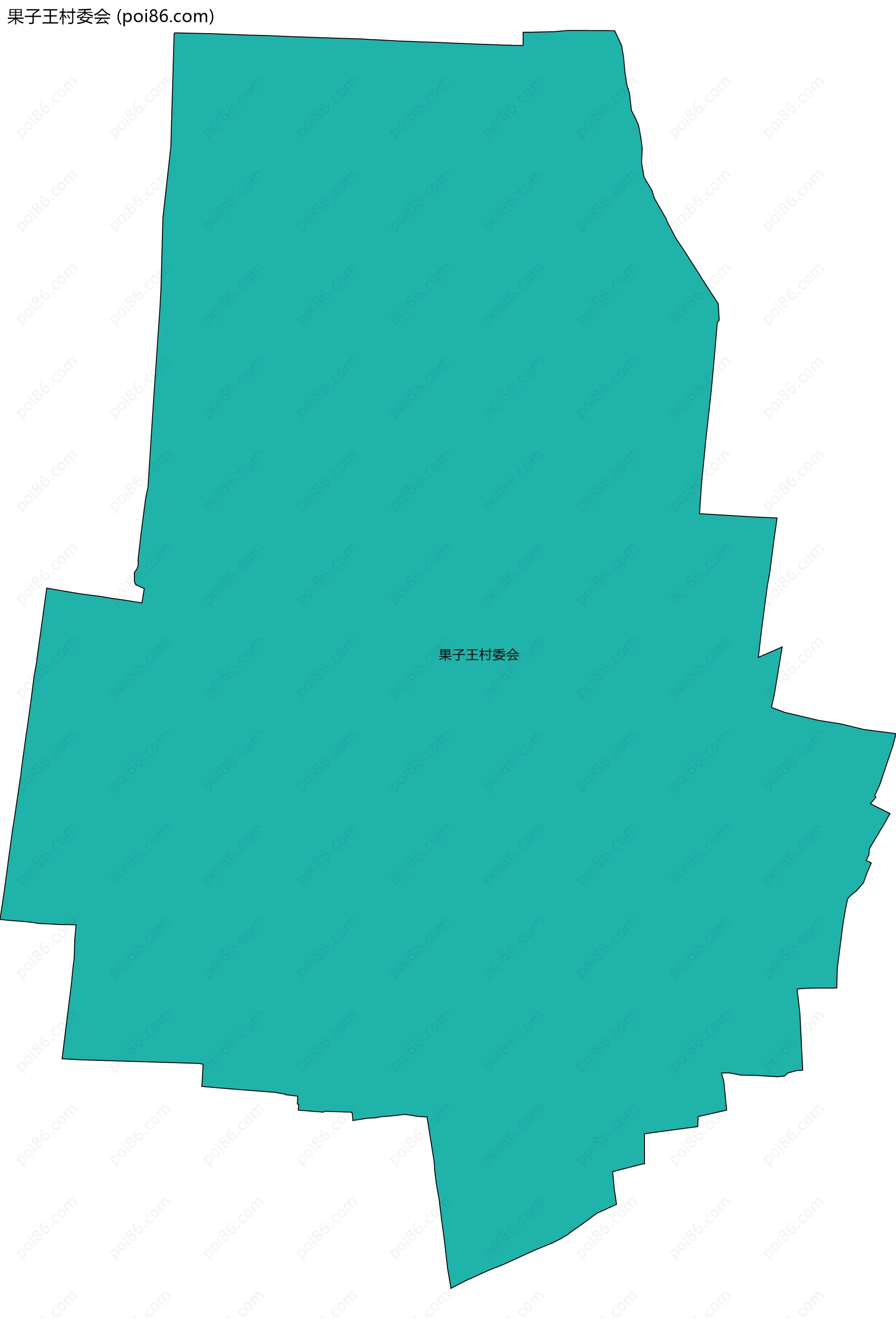 果子王村委会边界地图