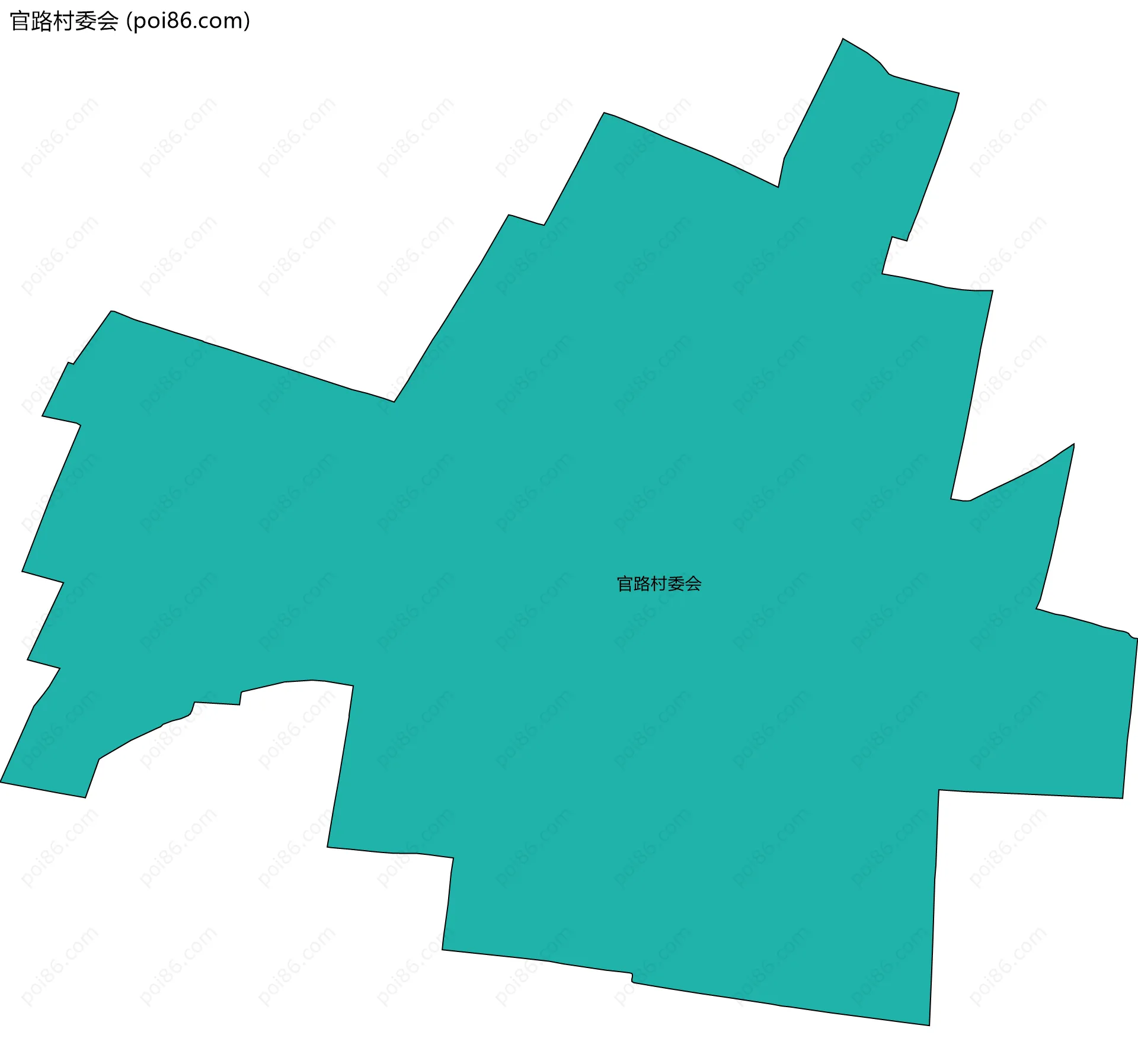 官路村委会边界地图