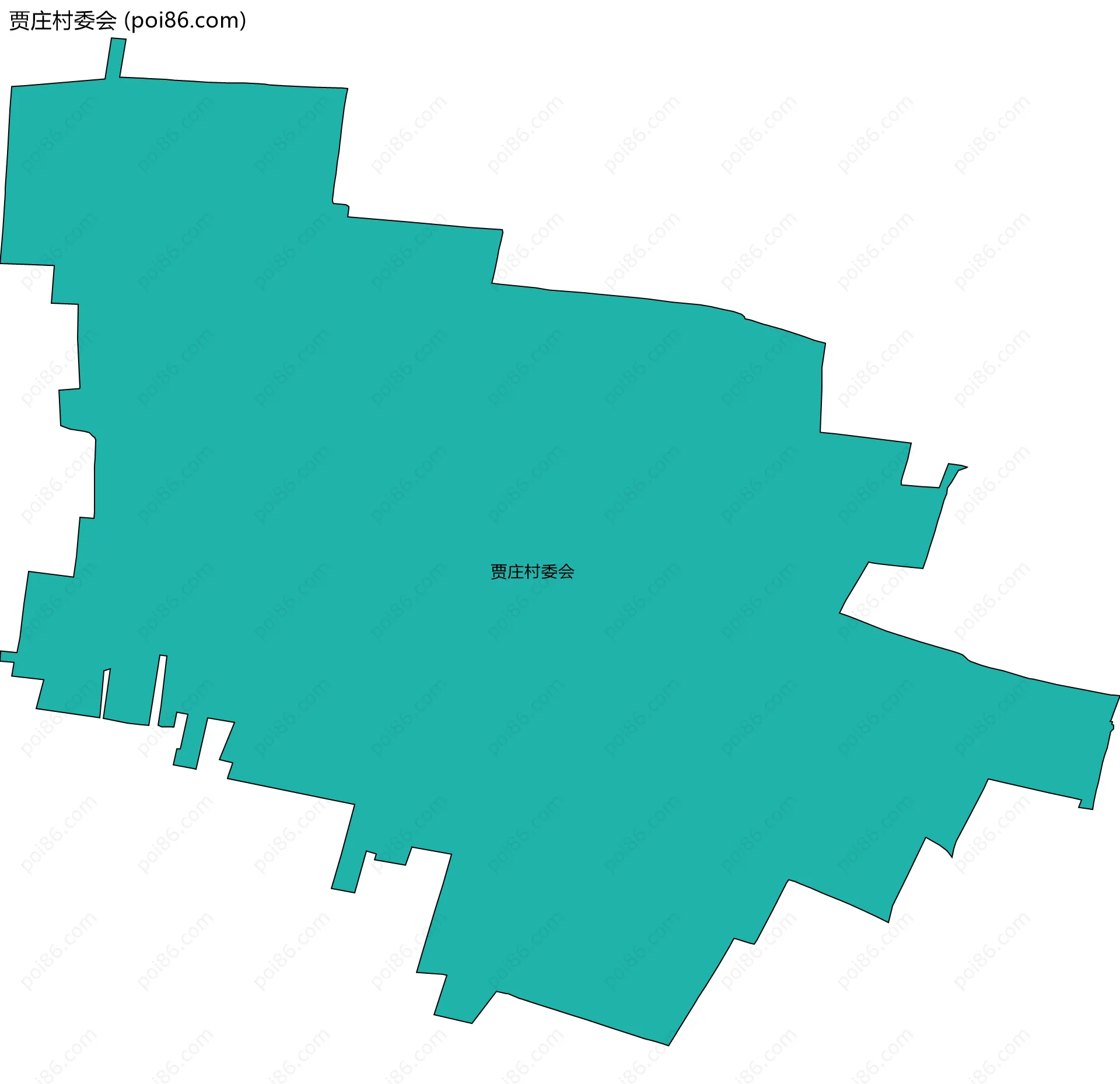 贾庄村委会边界地图