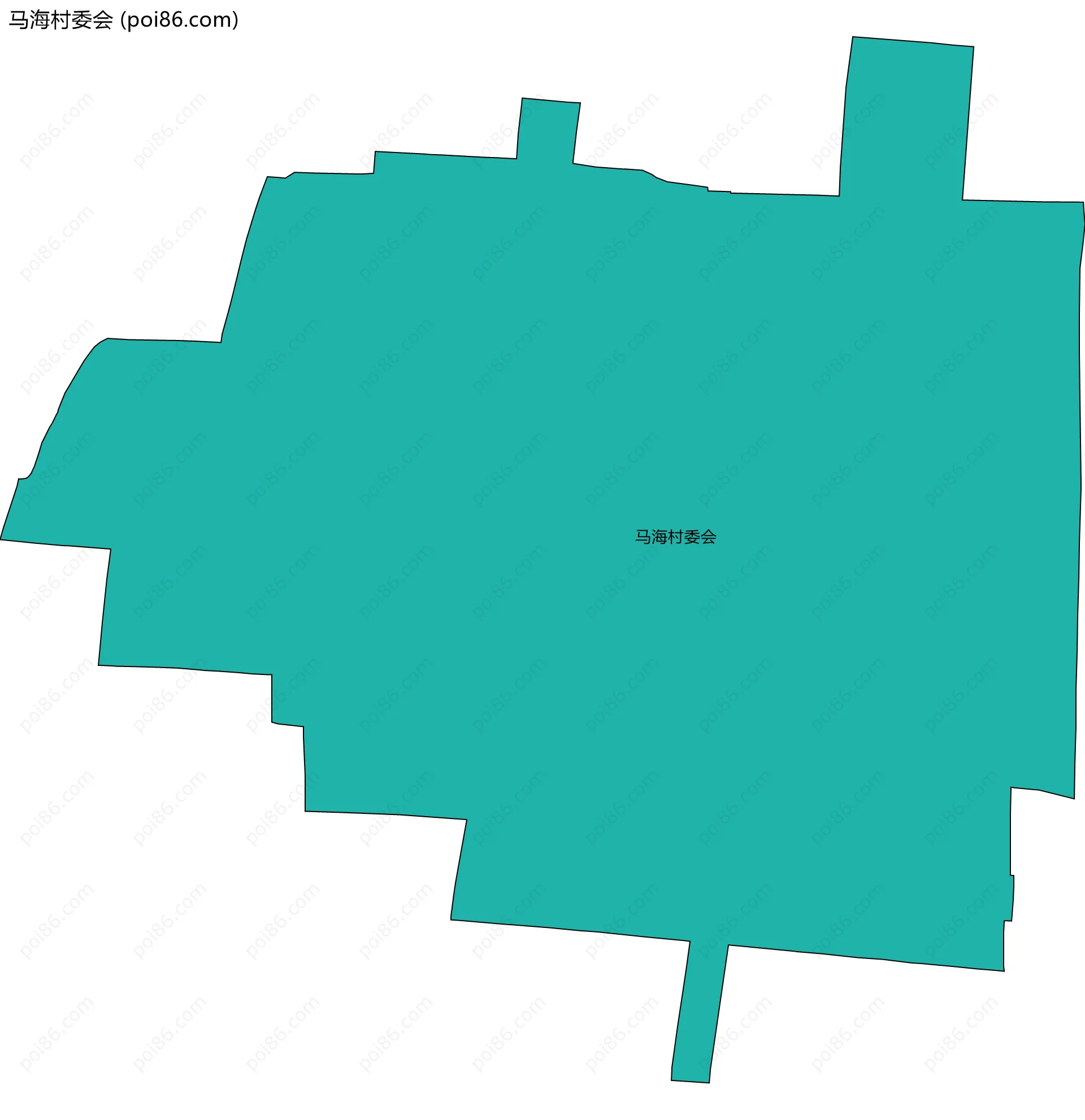 马海村委会边界地图