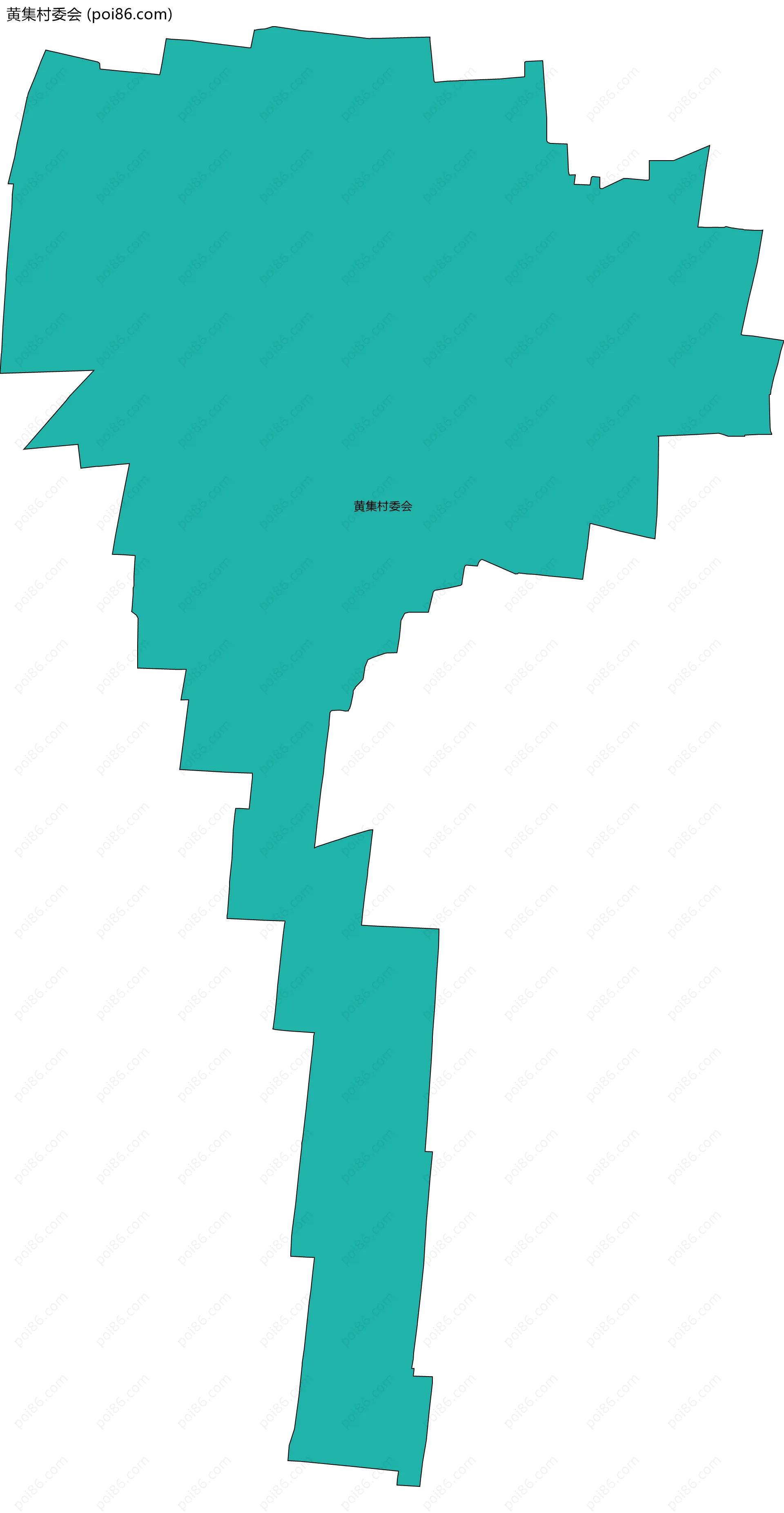 黄集村委会边界地图