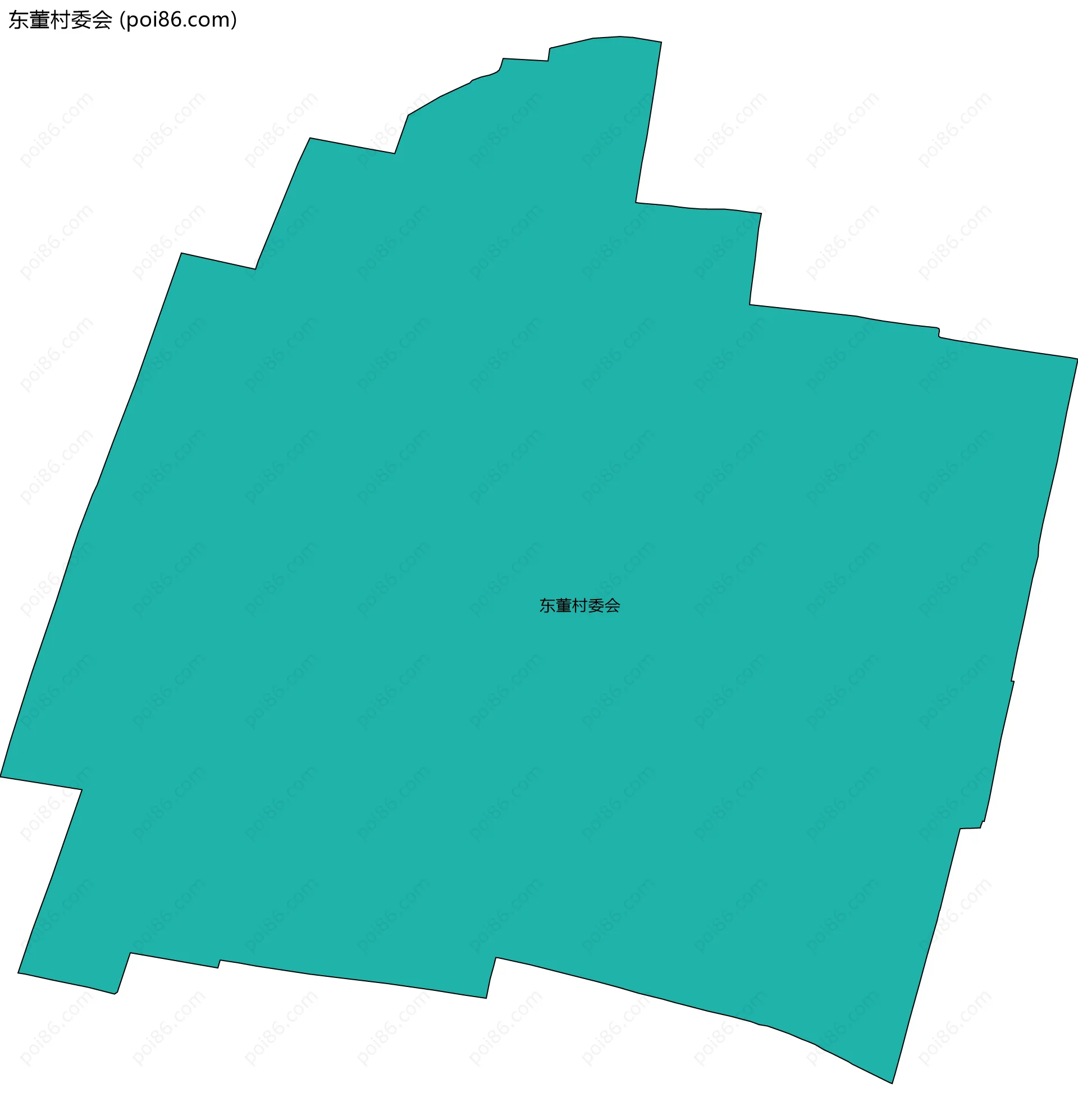 东董村委会边界地图