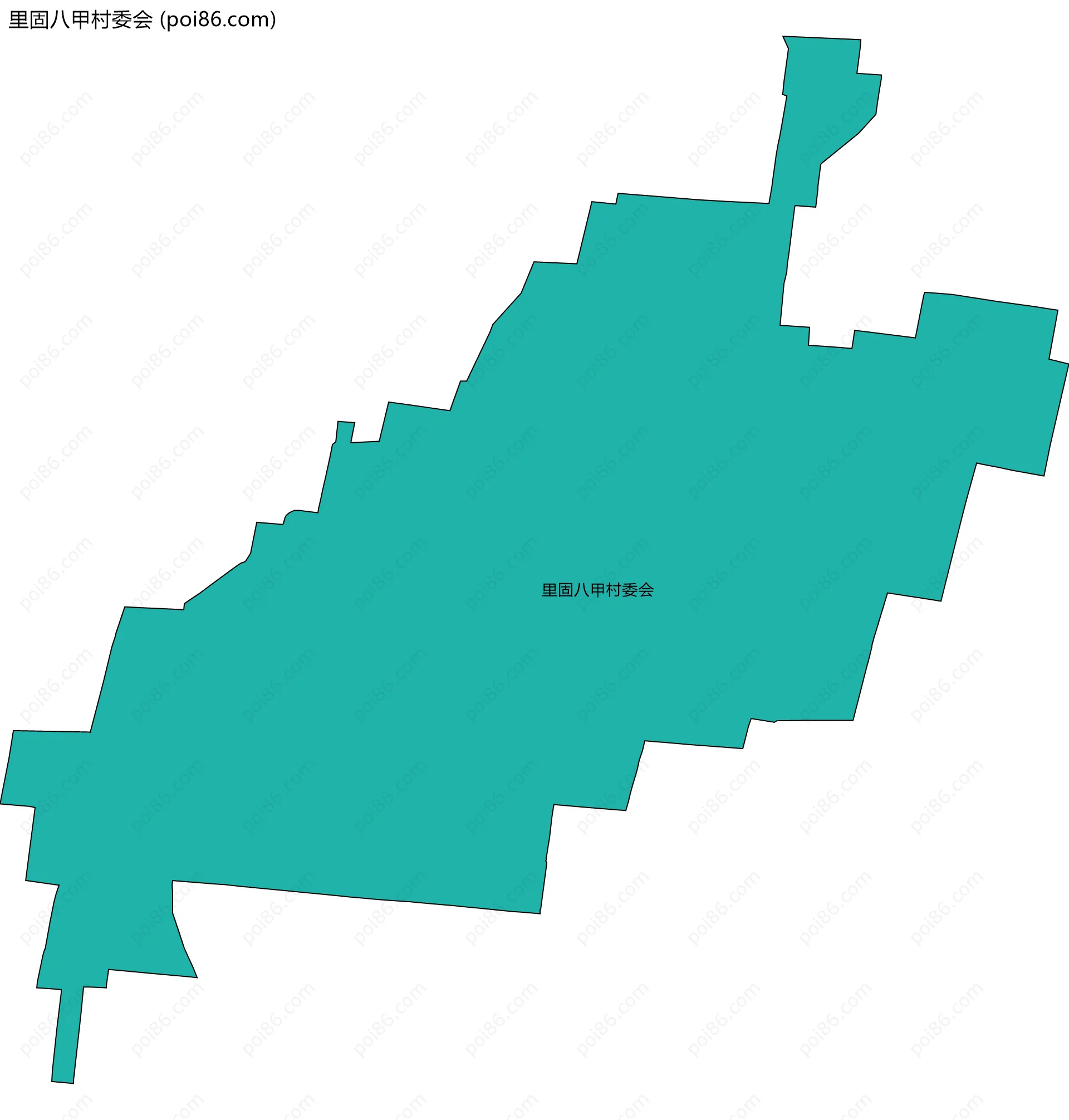 里固八甲村委会边界地图