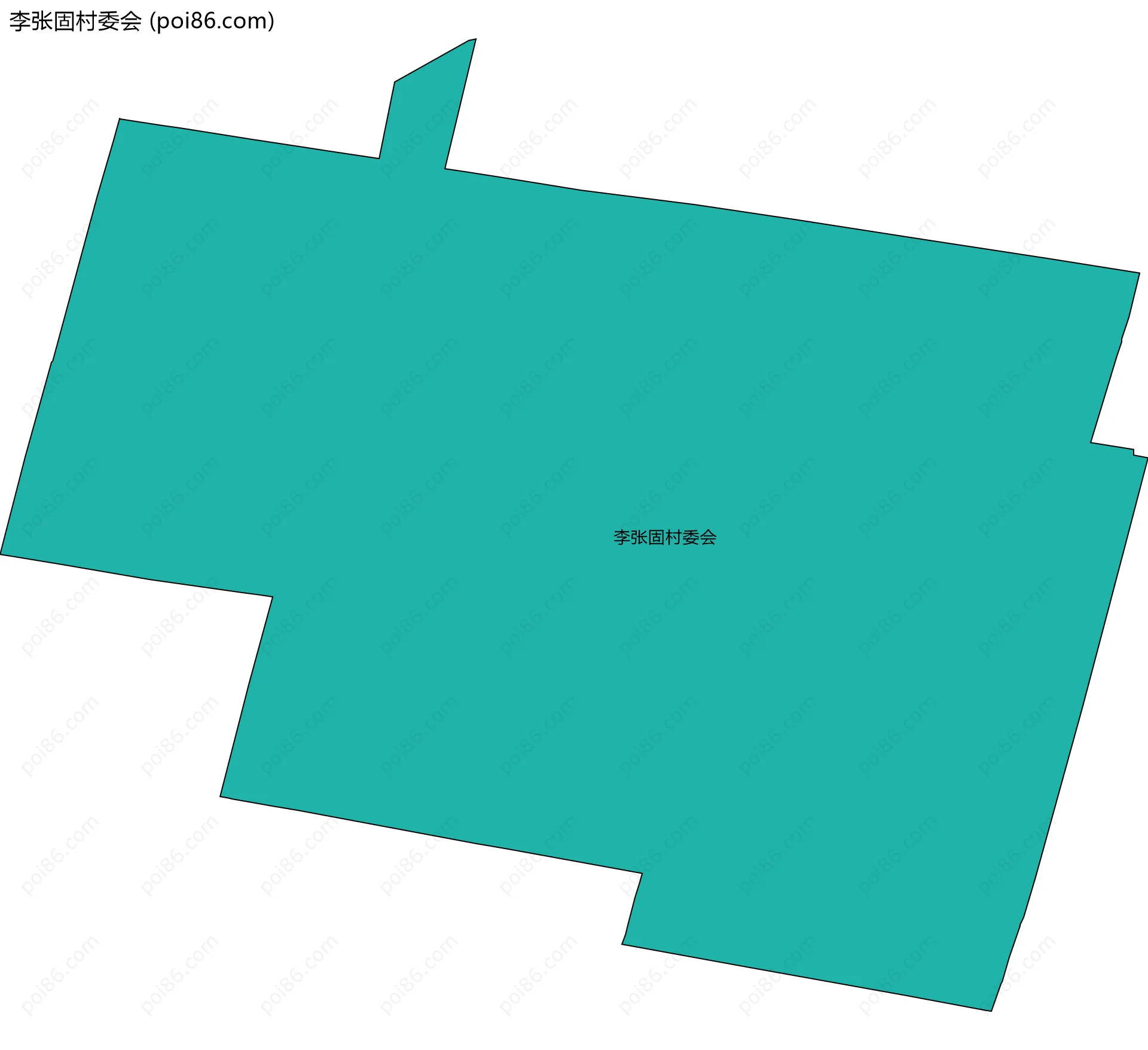 李张固村委会边界地图