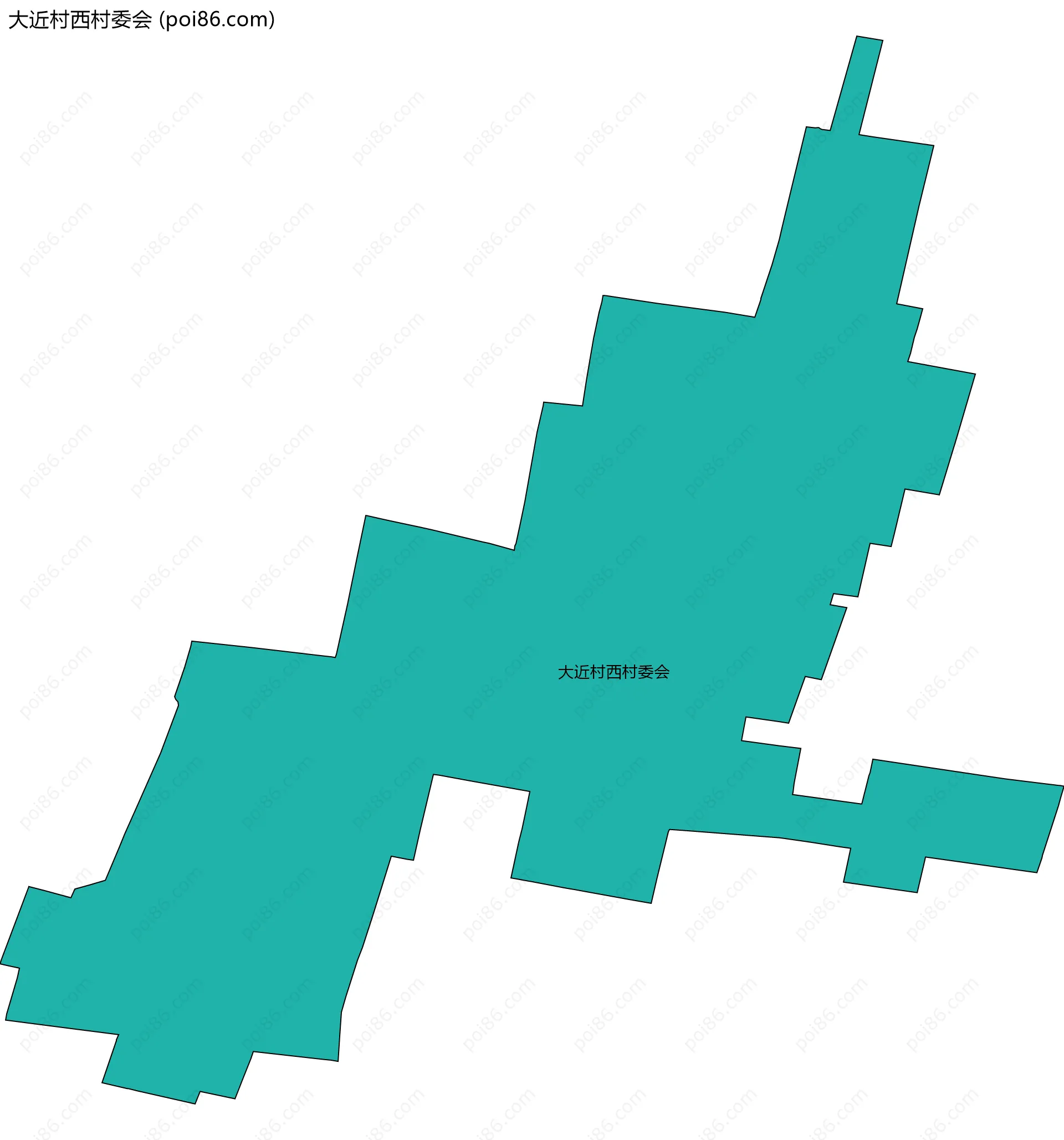 大近村西村委会边界地图