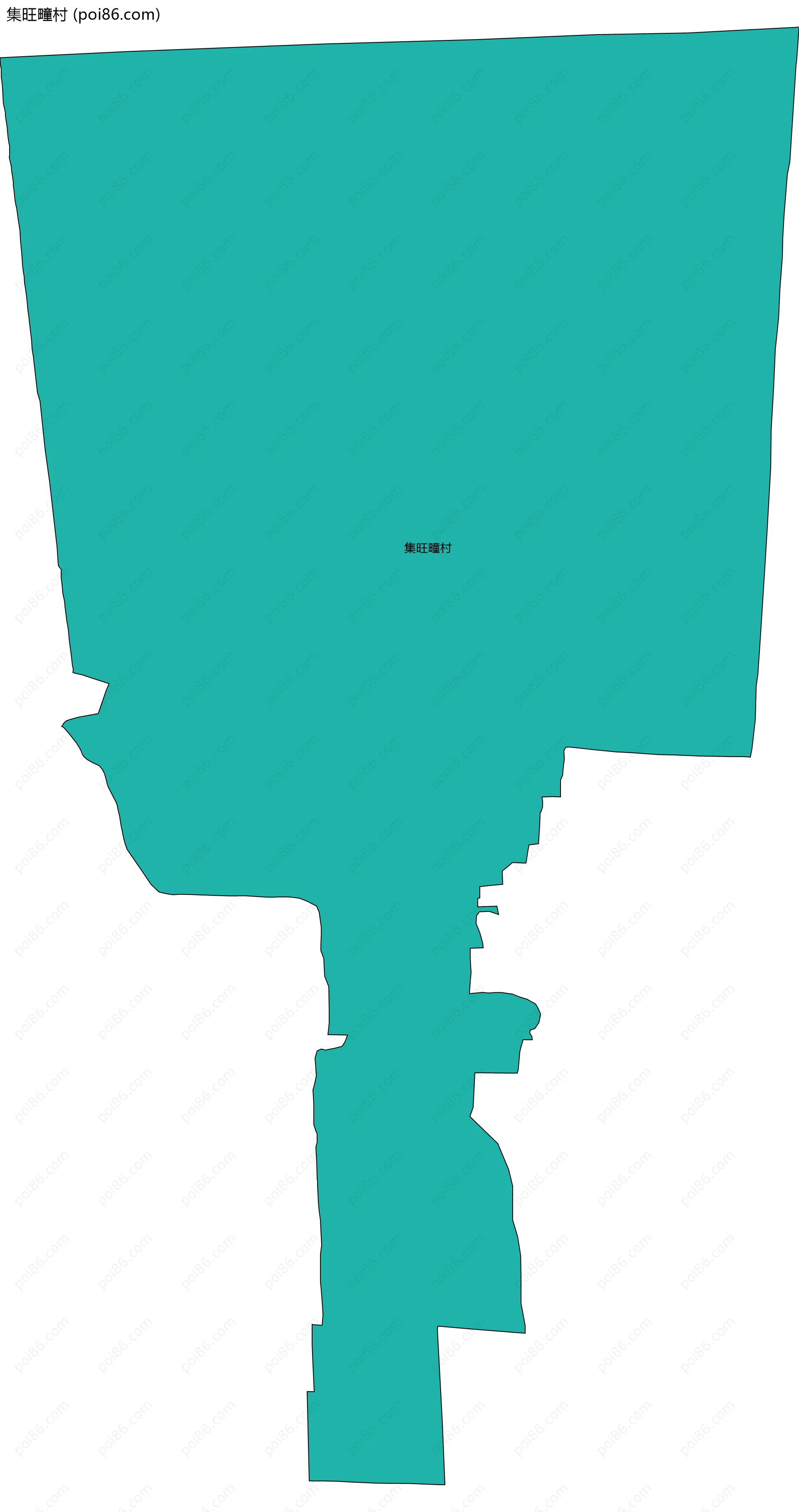 集旺疃村边界地图