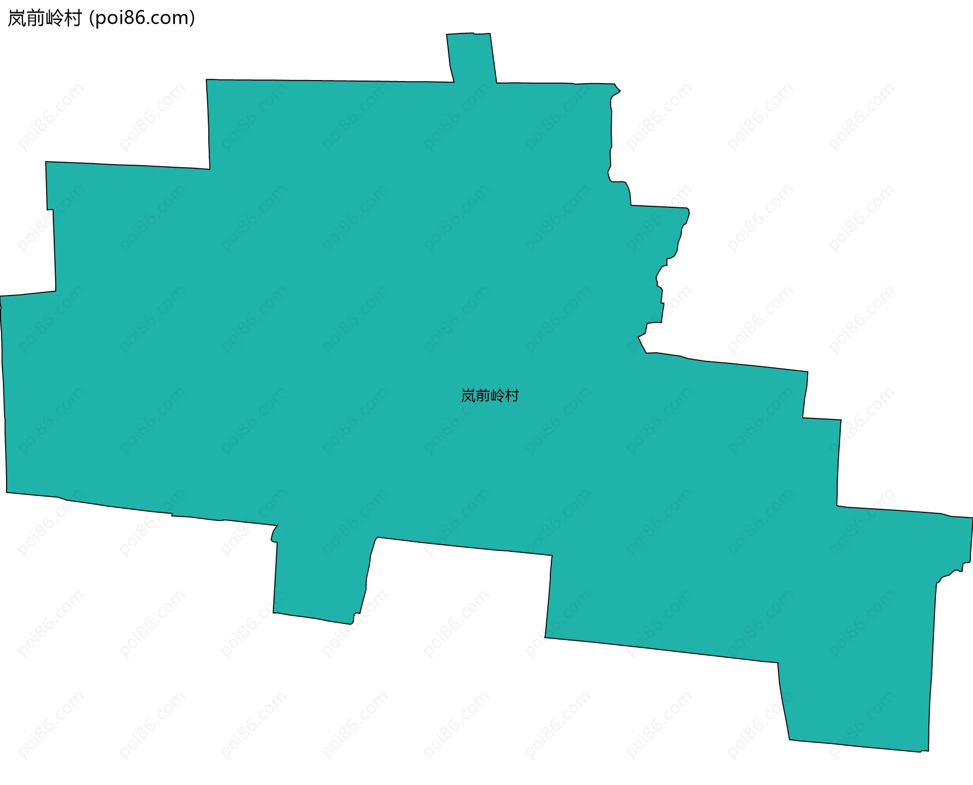 岚前岭村边界地图