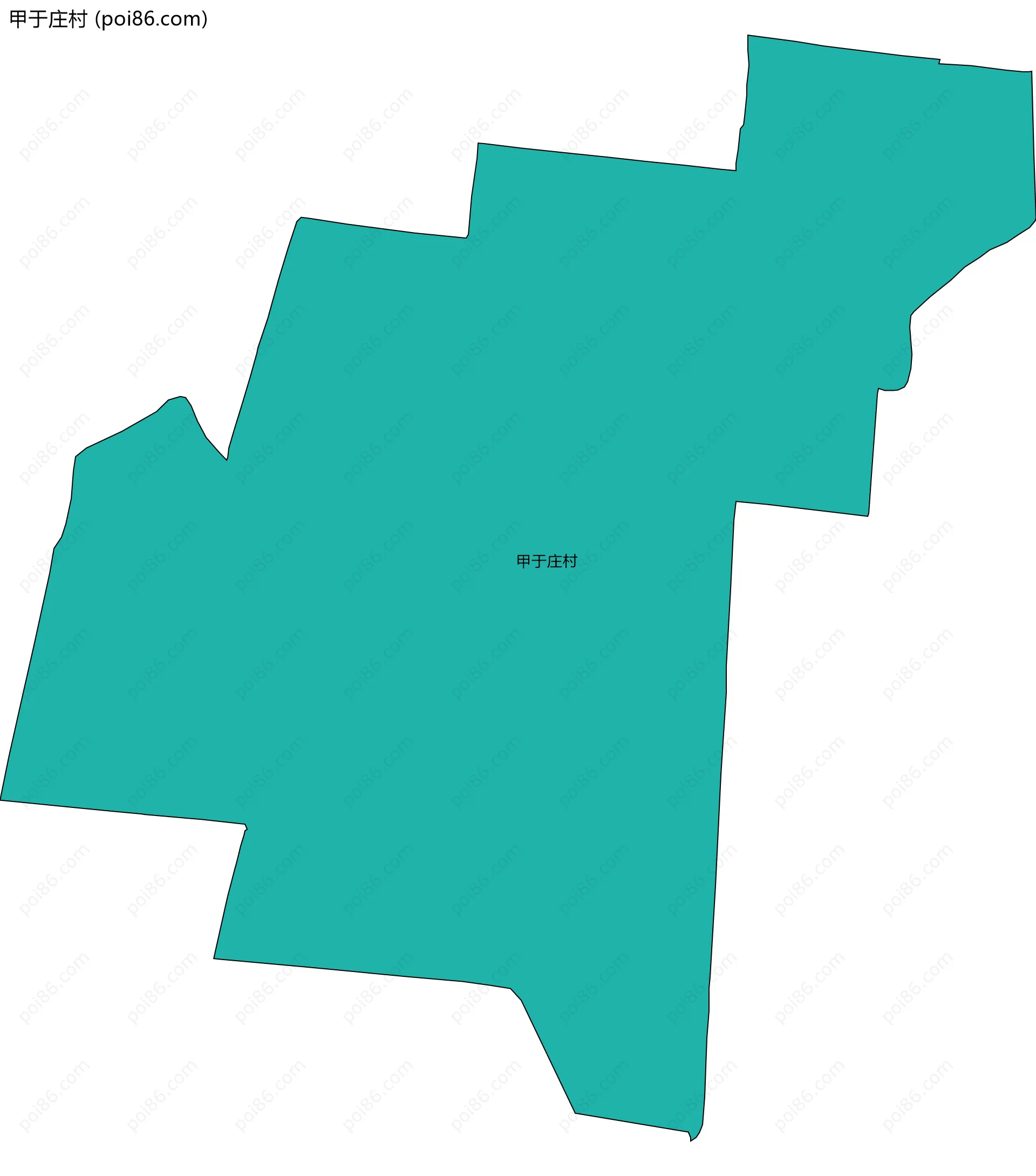 甲于庄村边界地图