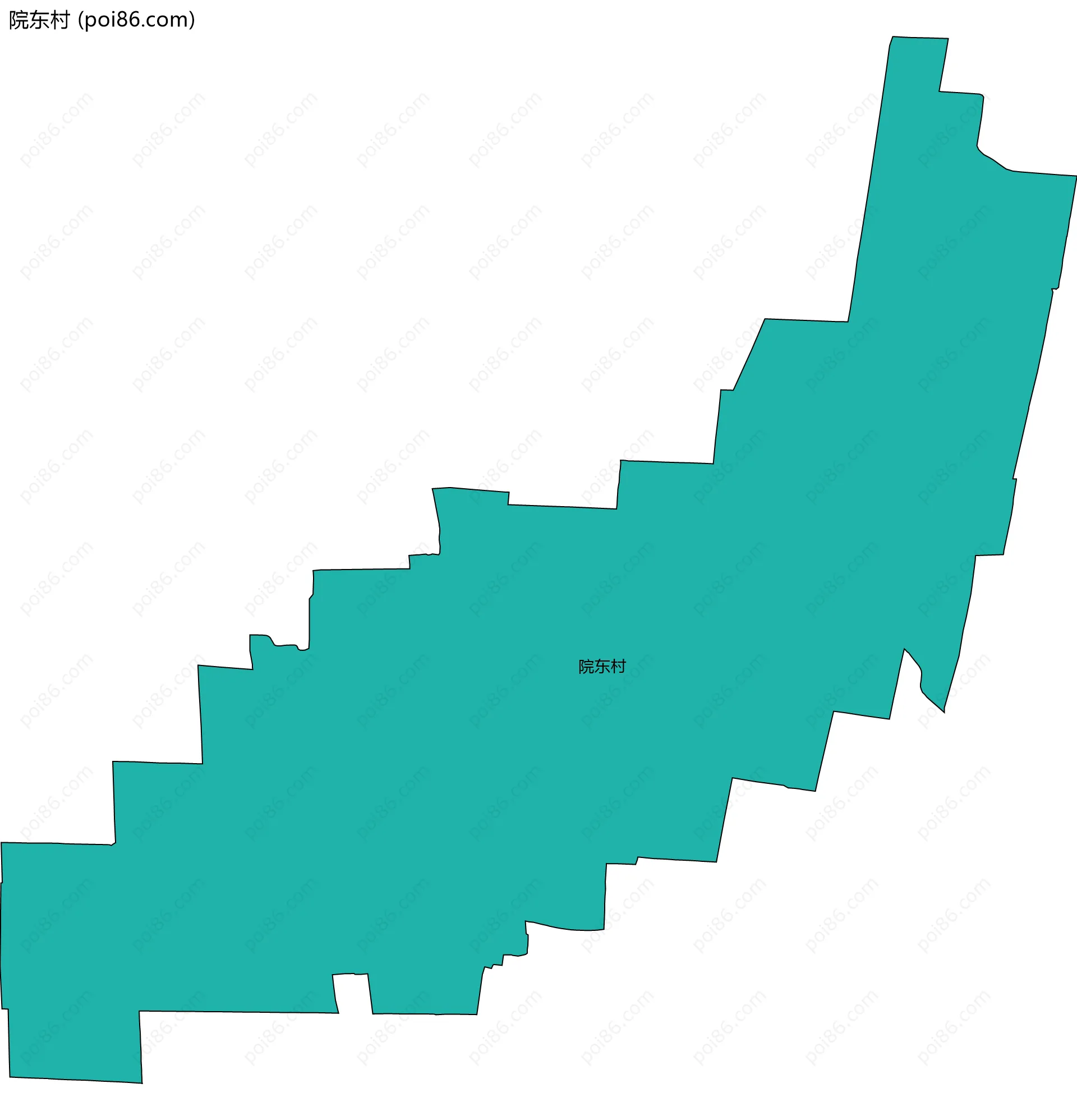 院东村边界地图