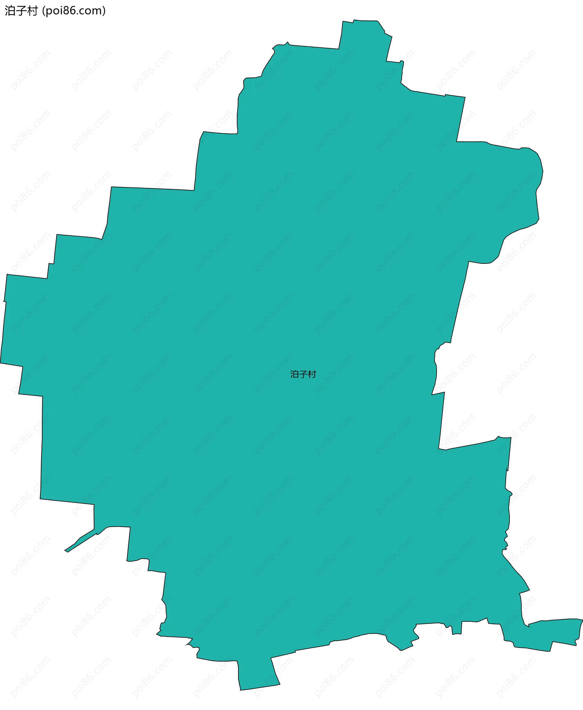 泊子村边界地图