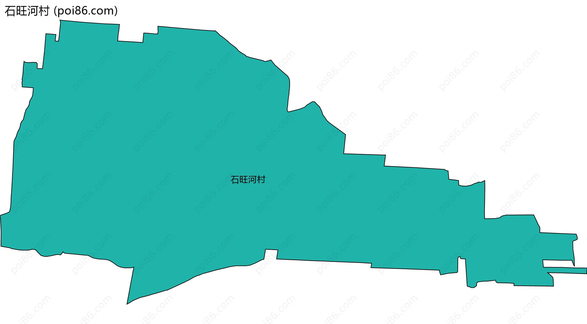 石旺河村边界地图