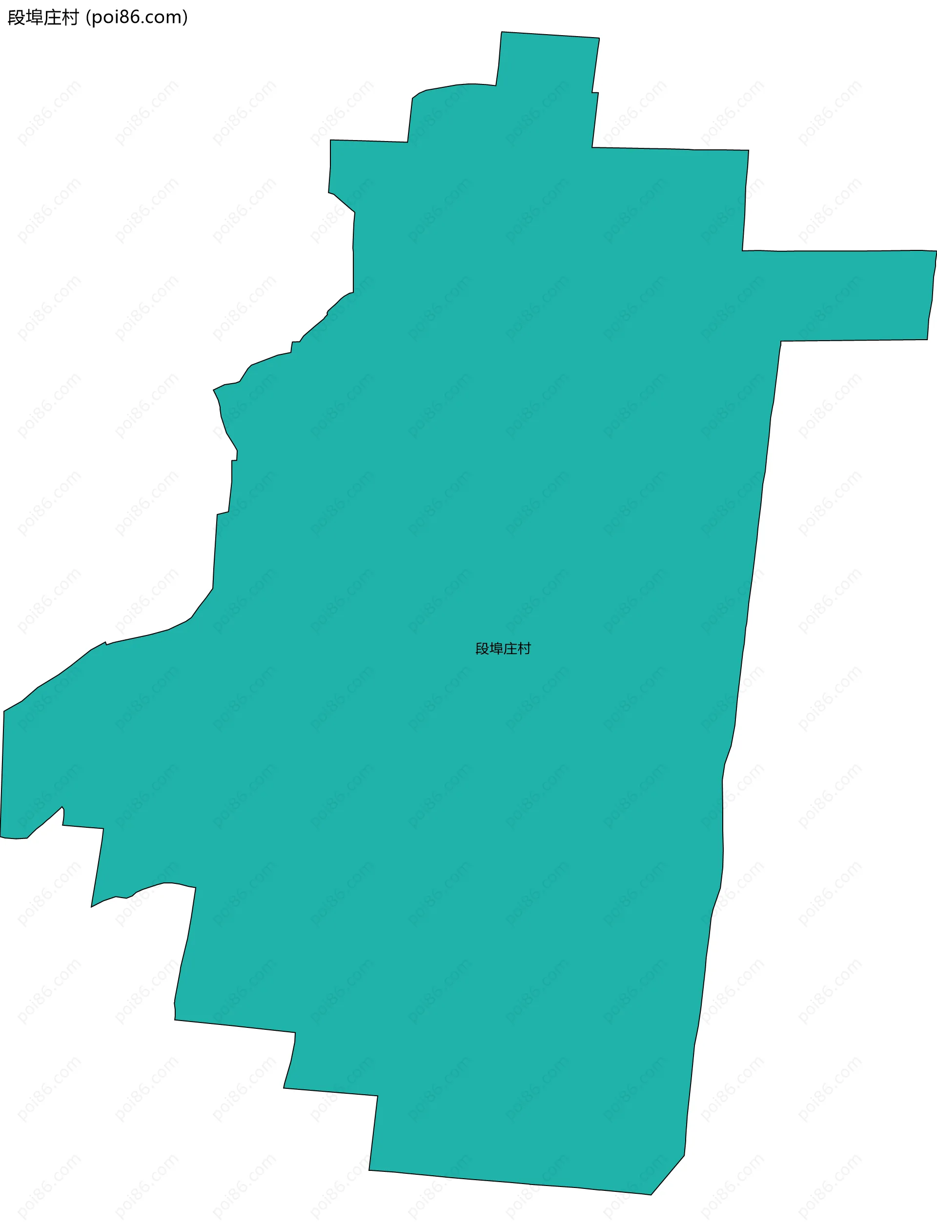 段埠庄村边界地图