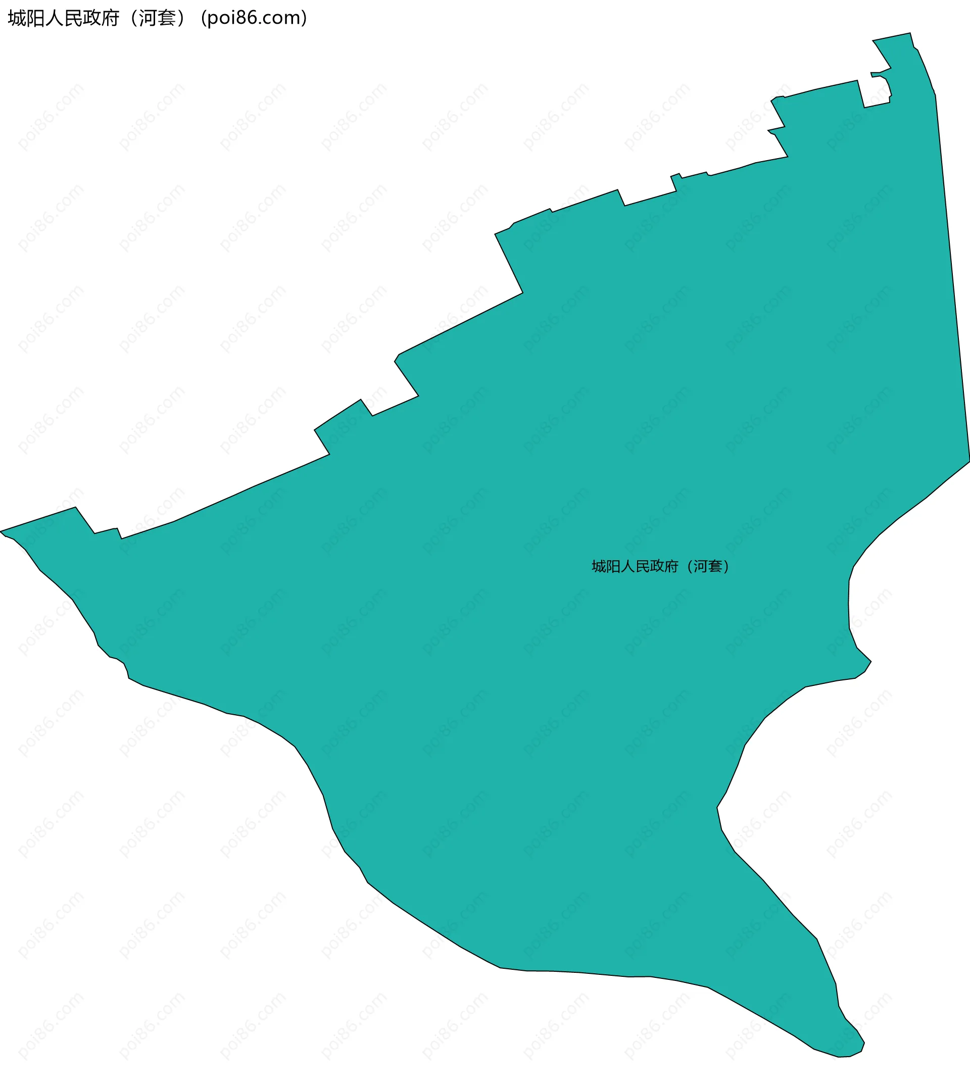 城阳人民政府（河套）边界地图