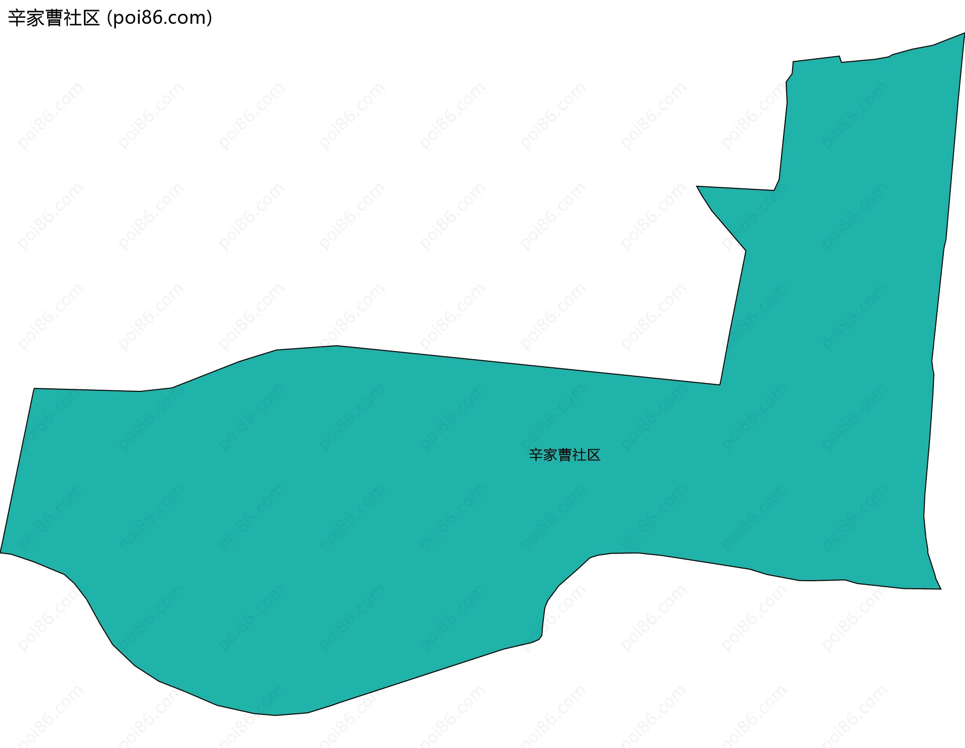 辛家曹社区边界地图