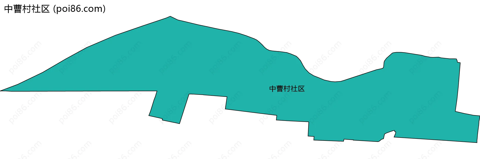 中曹村社区边界地图