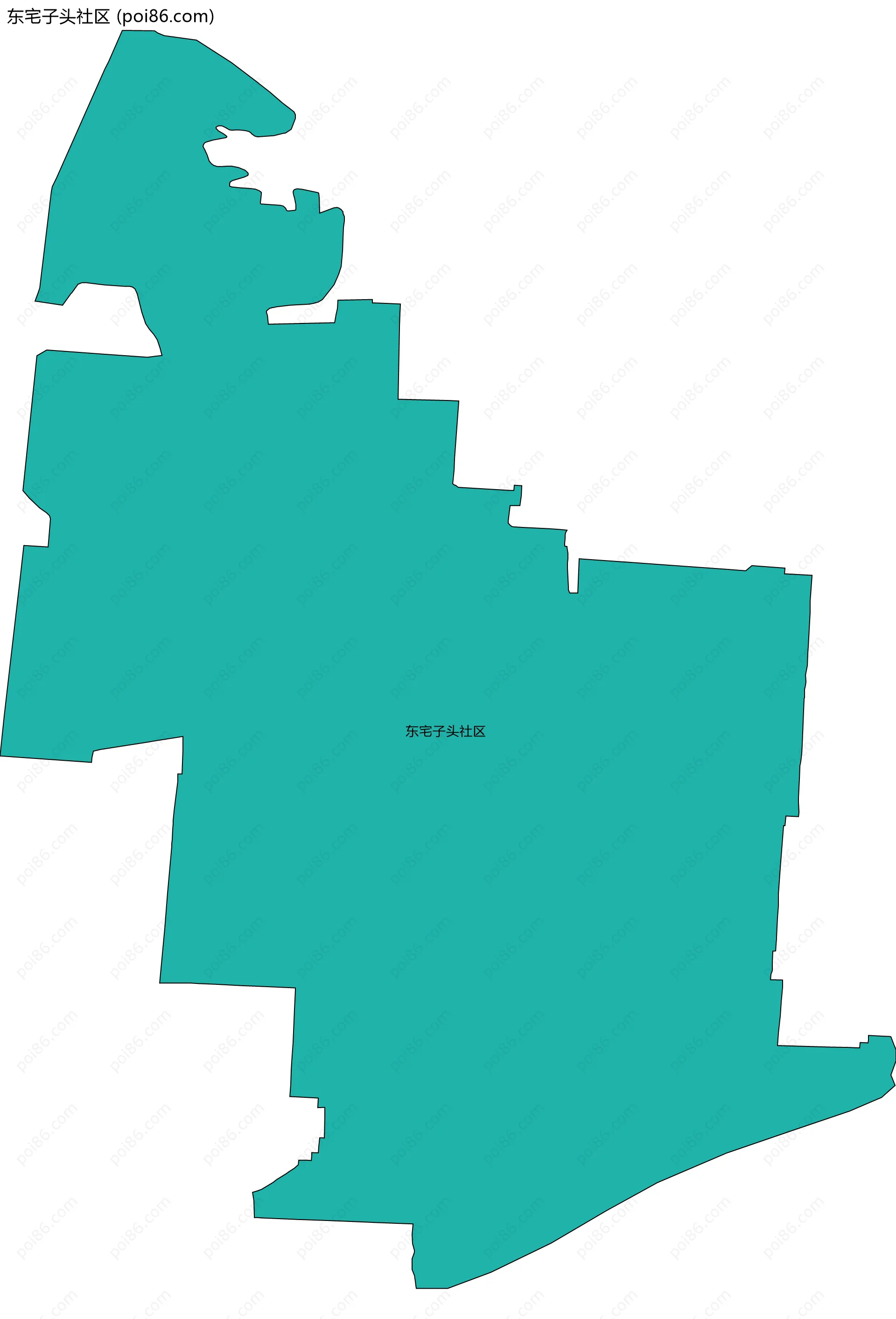 东宅子头社区边界地图
