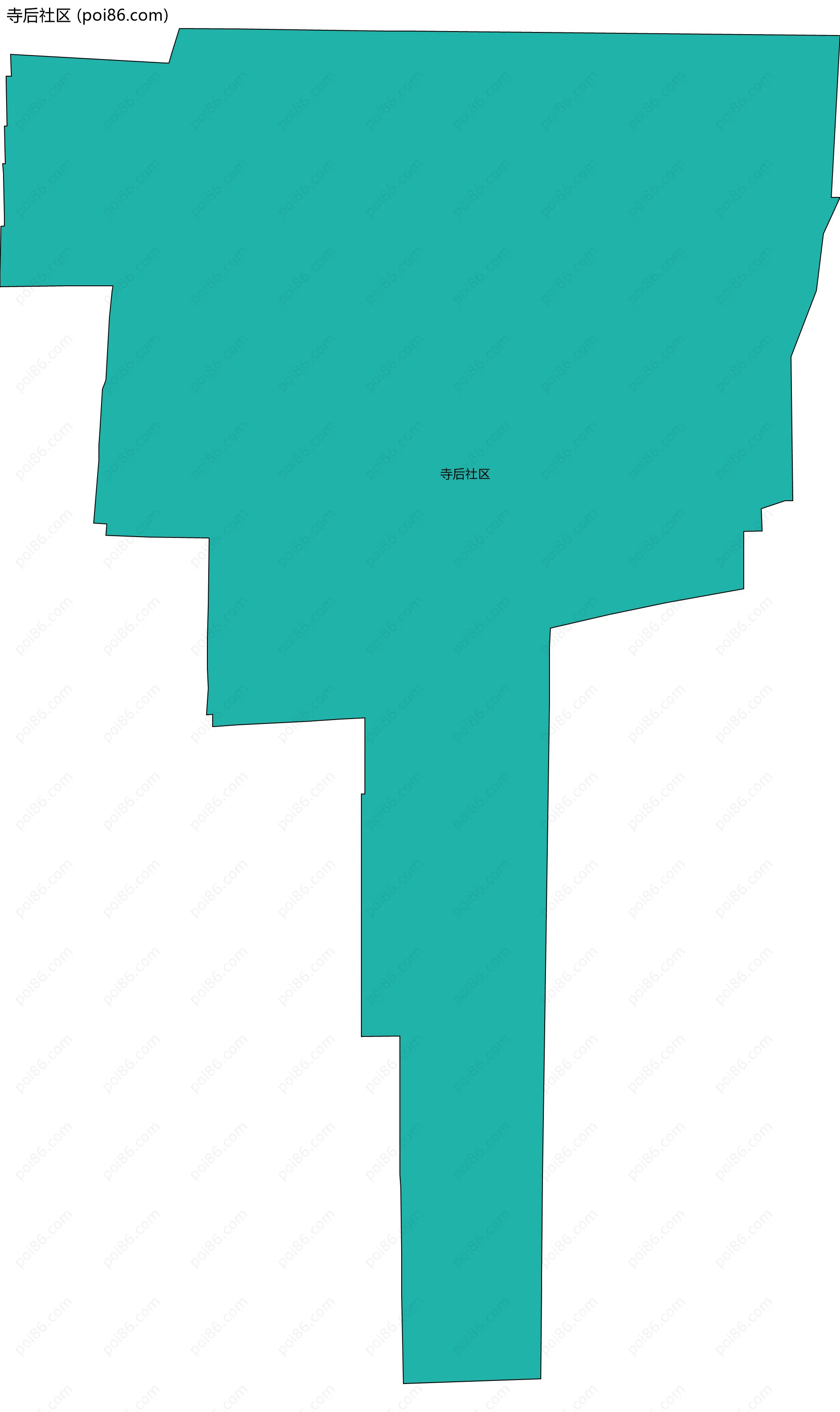 寺后社区边界地图