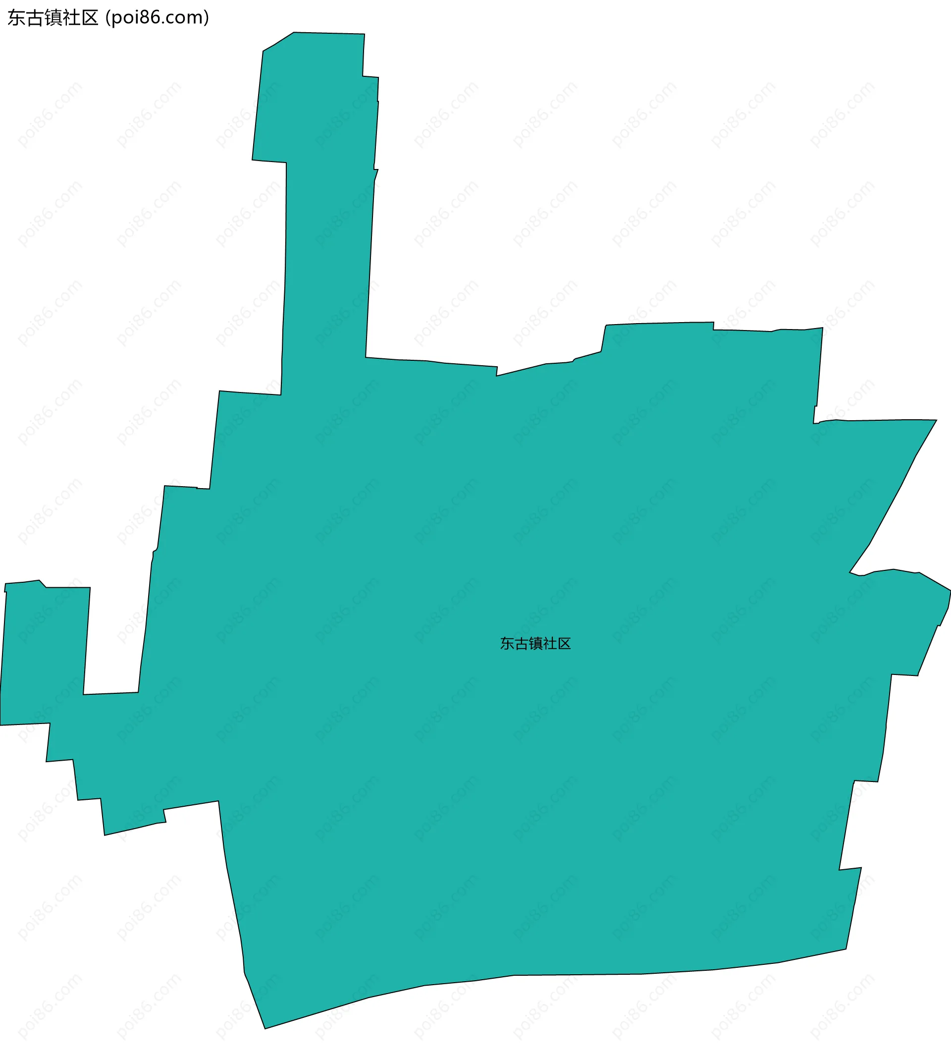 东古镇社区边界地图