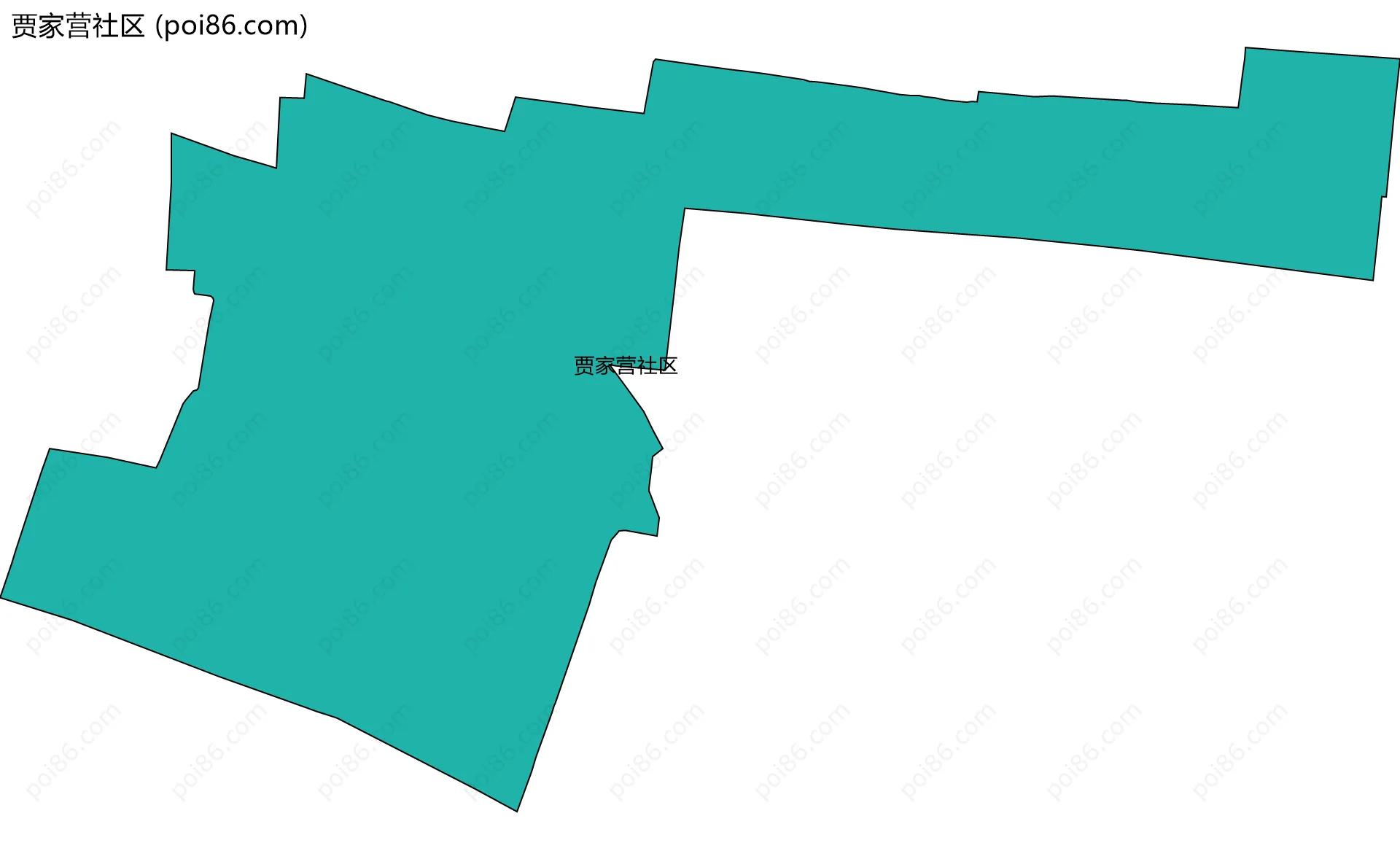 贾家营社区边界地图