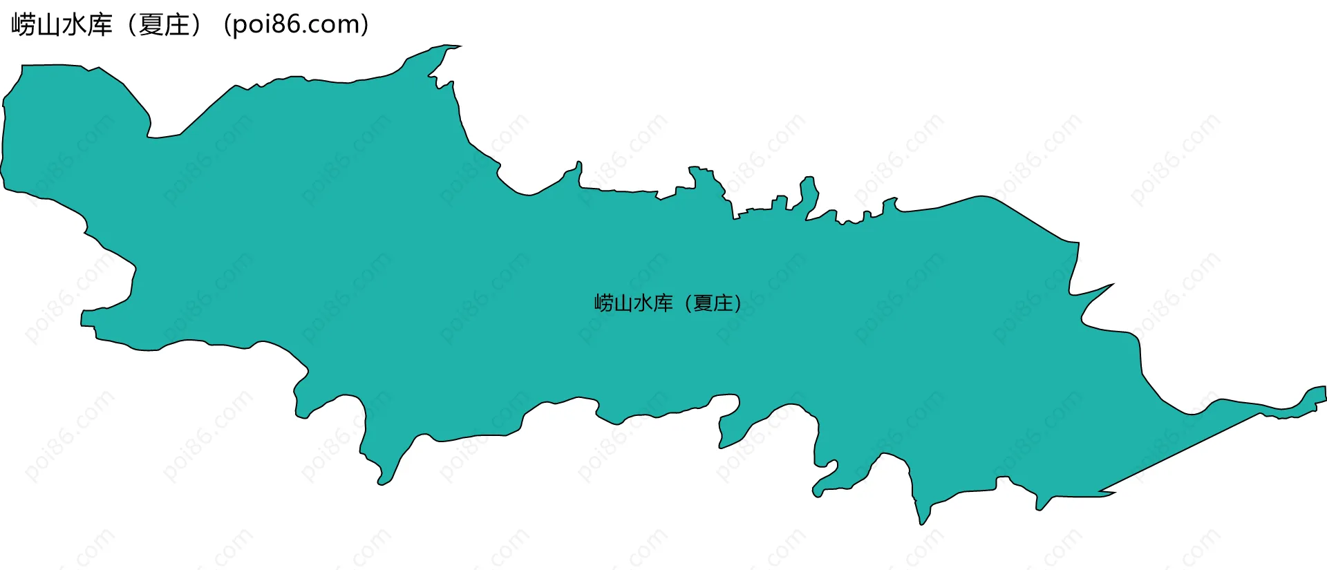 崂山水库（夏庄）边界地图