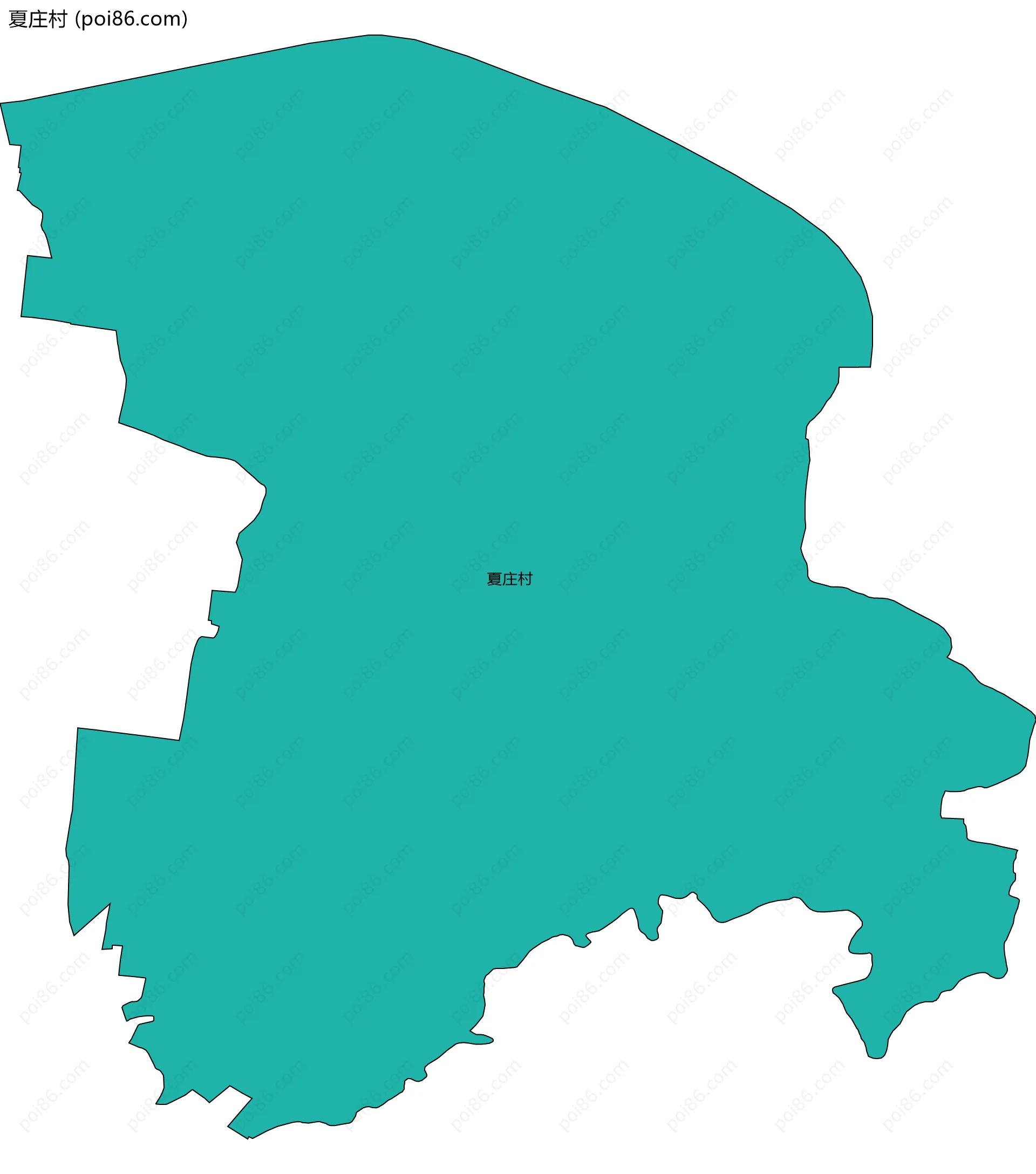 夏庄村边界地图