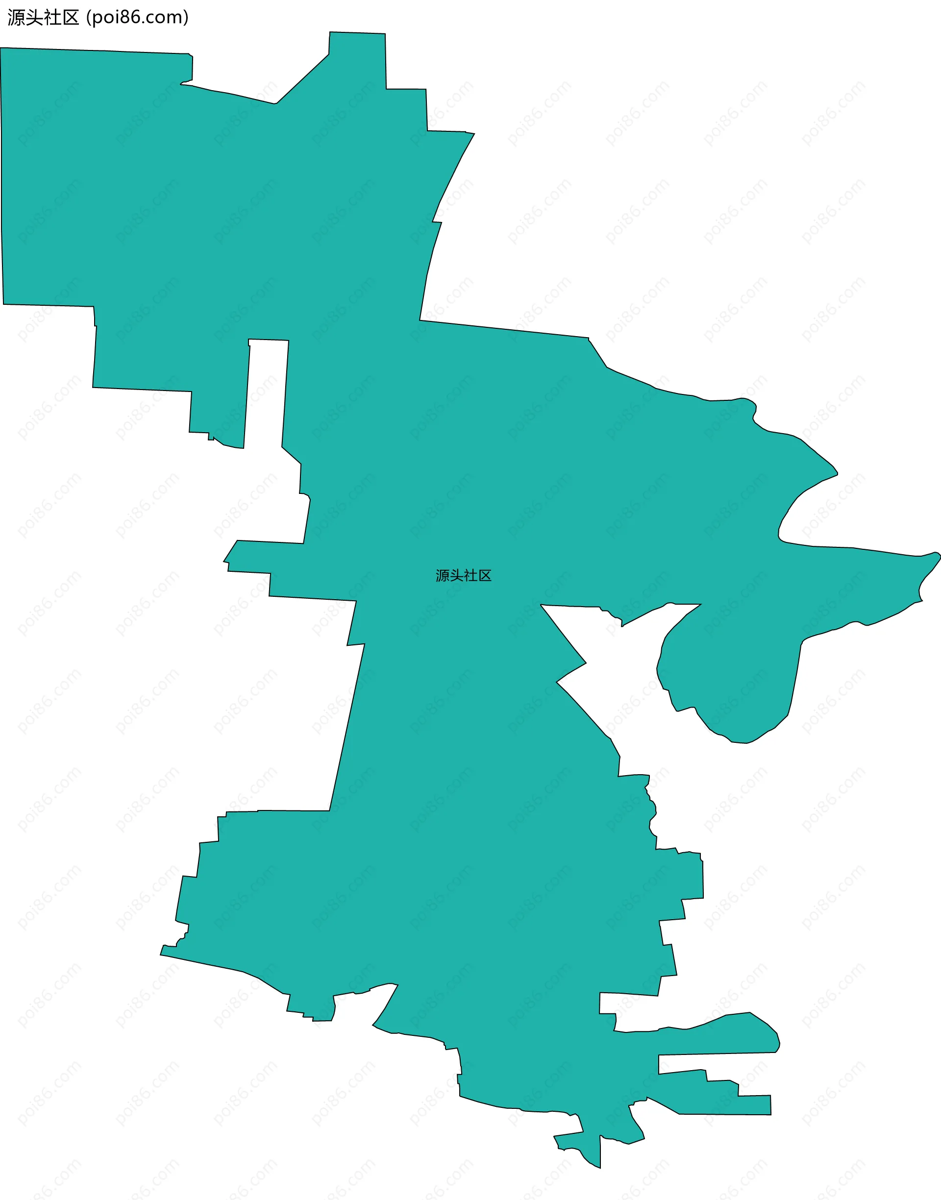 源头社区边界地图