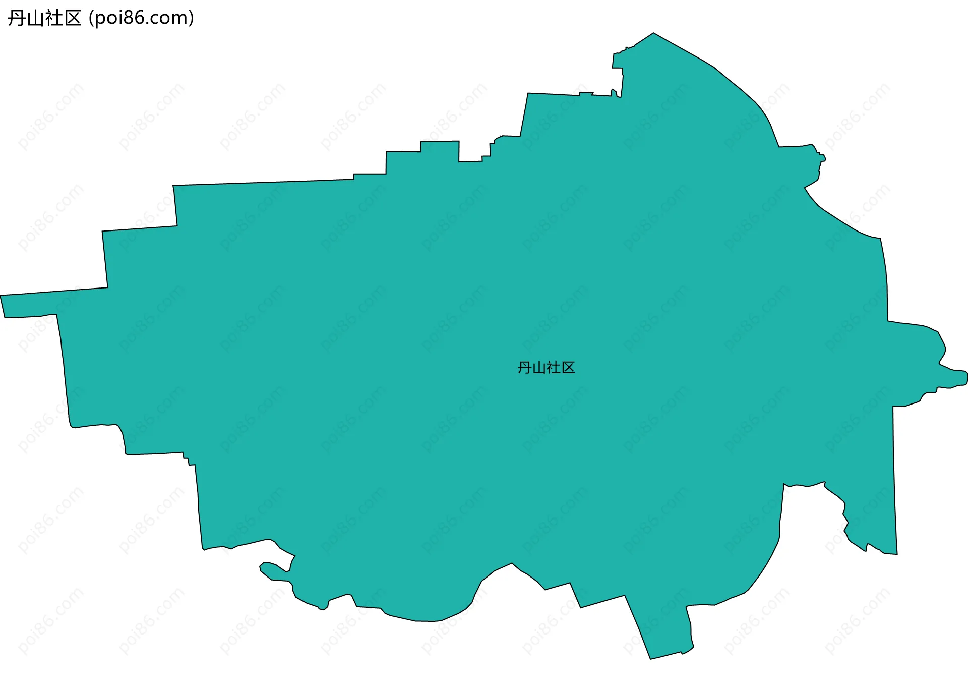 丹山社区边界地图
