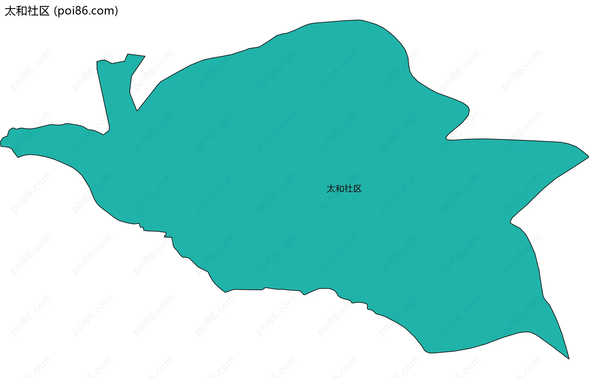 太和社区边界地图