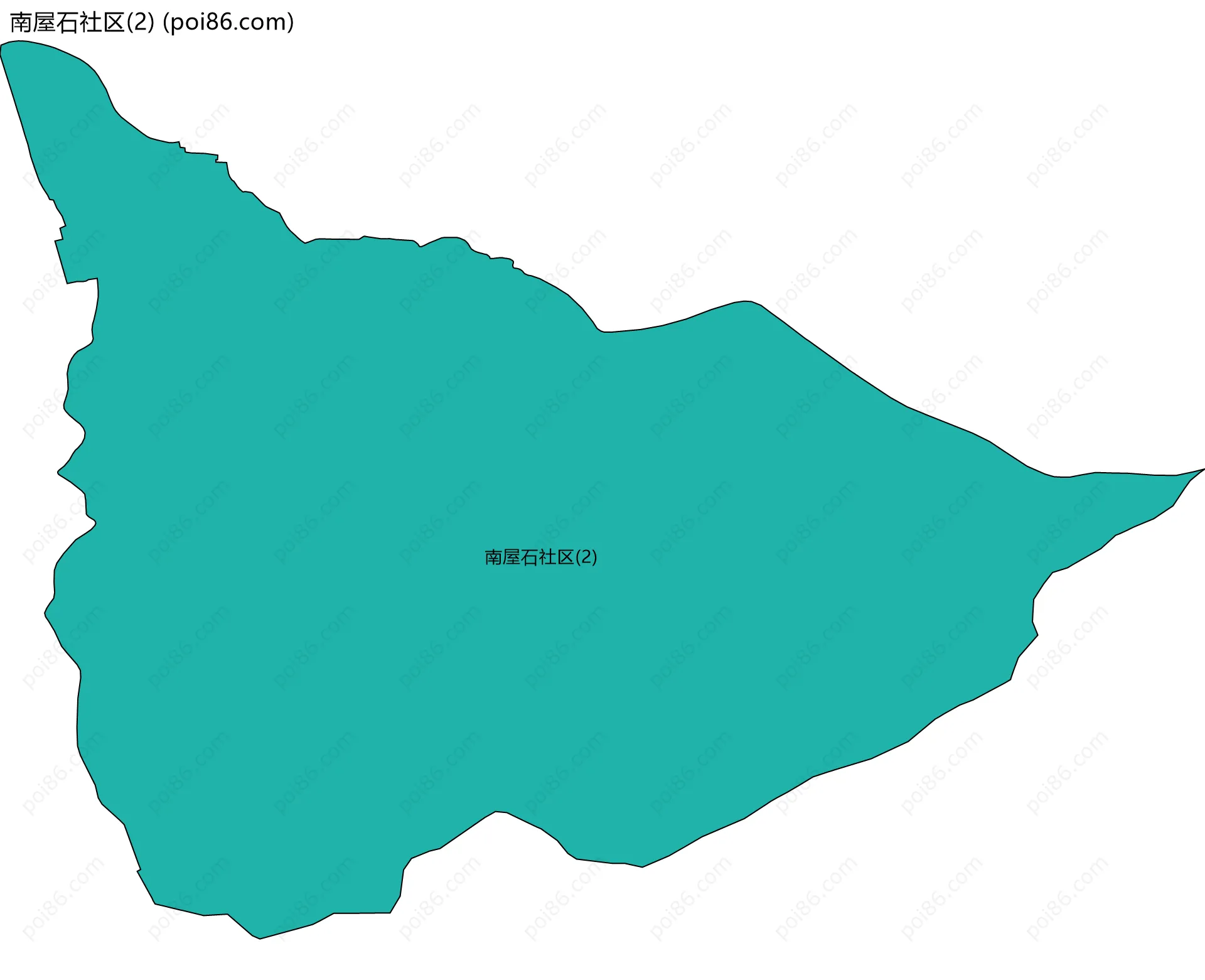 南屋石社区(2)边界地图