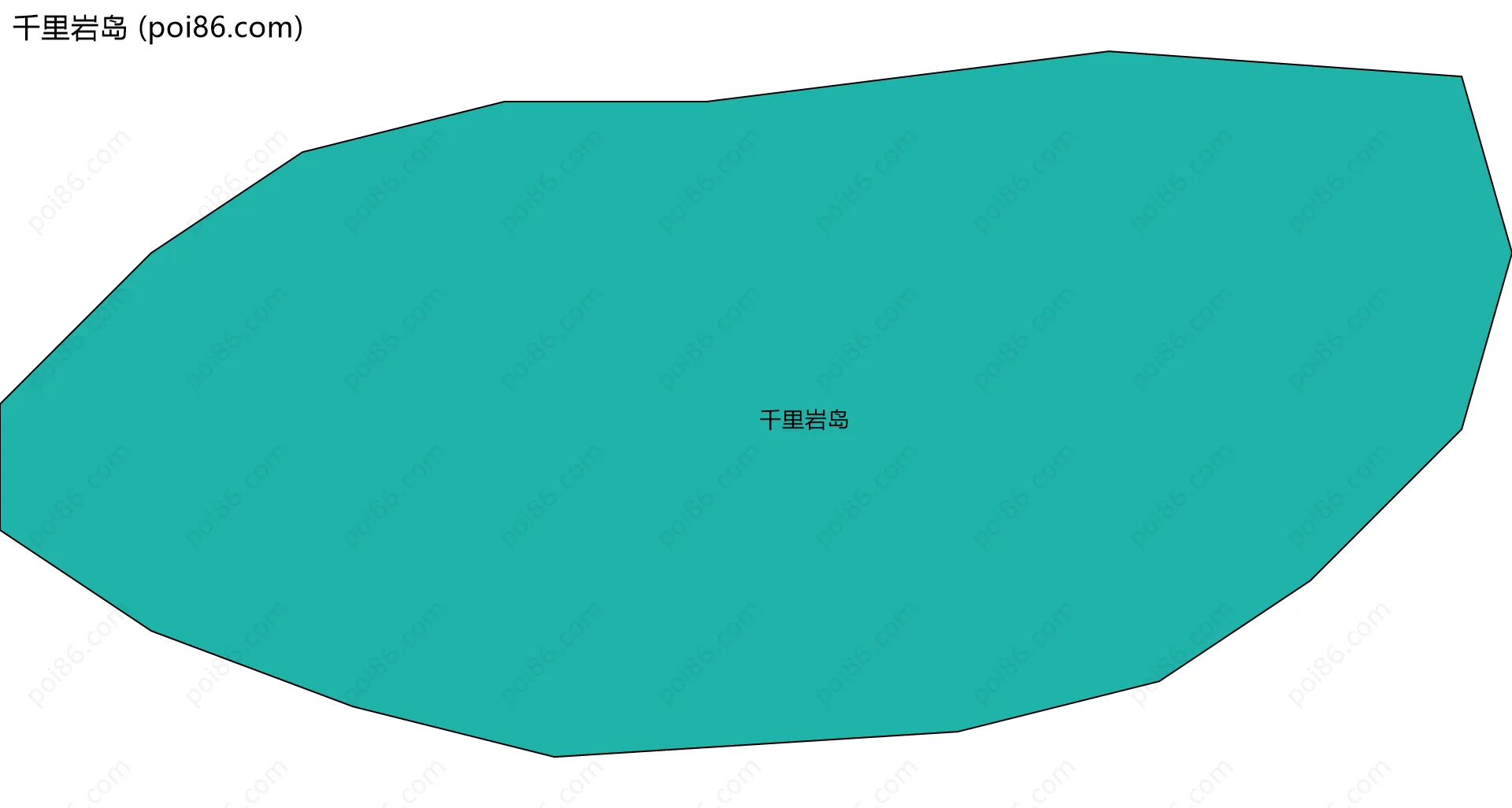 千里岩岛边界地图