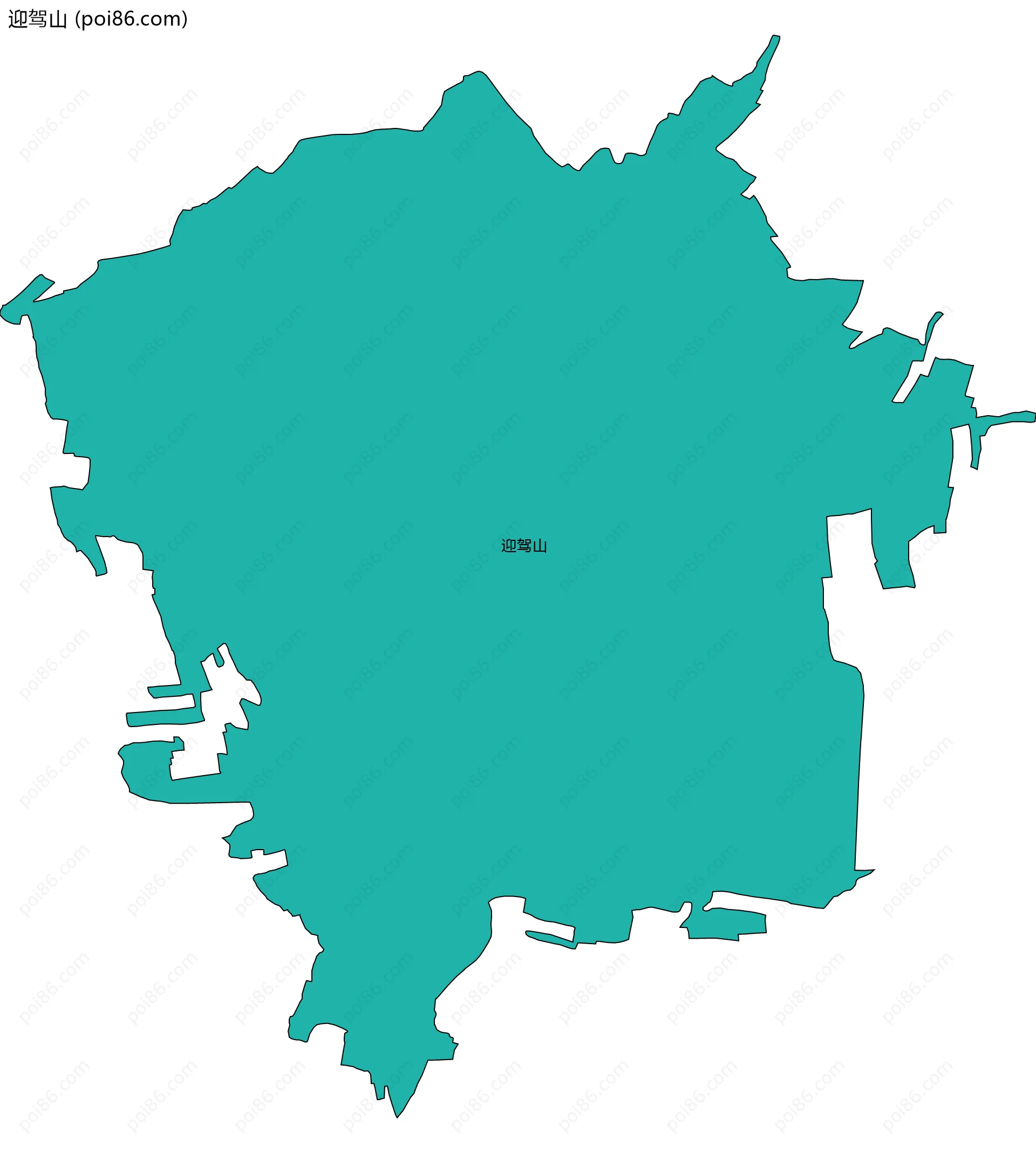 迎驾山边界地图