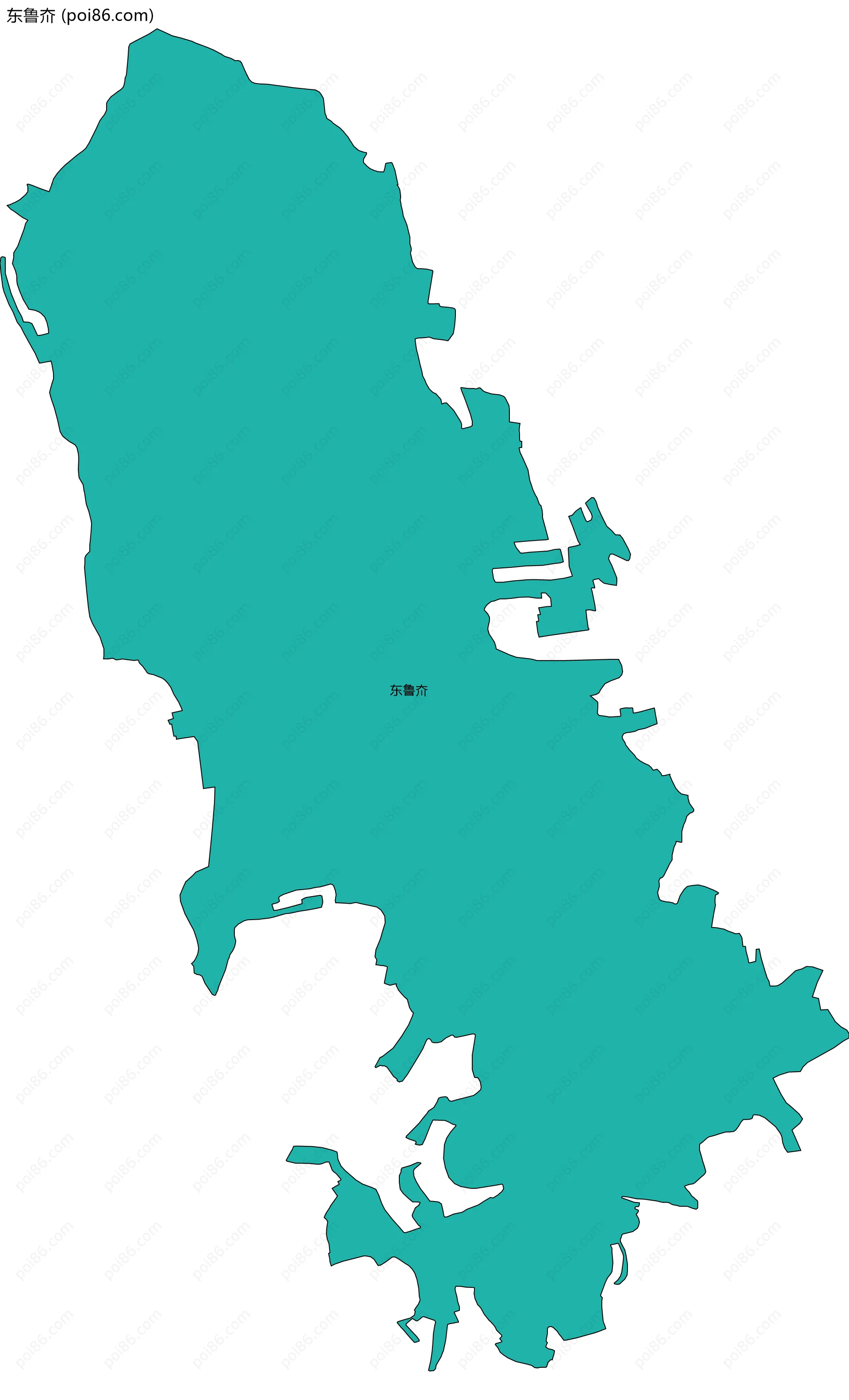 东鲁夼边界地图