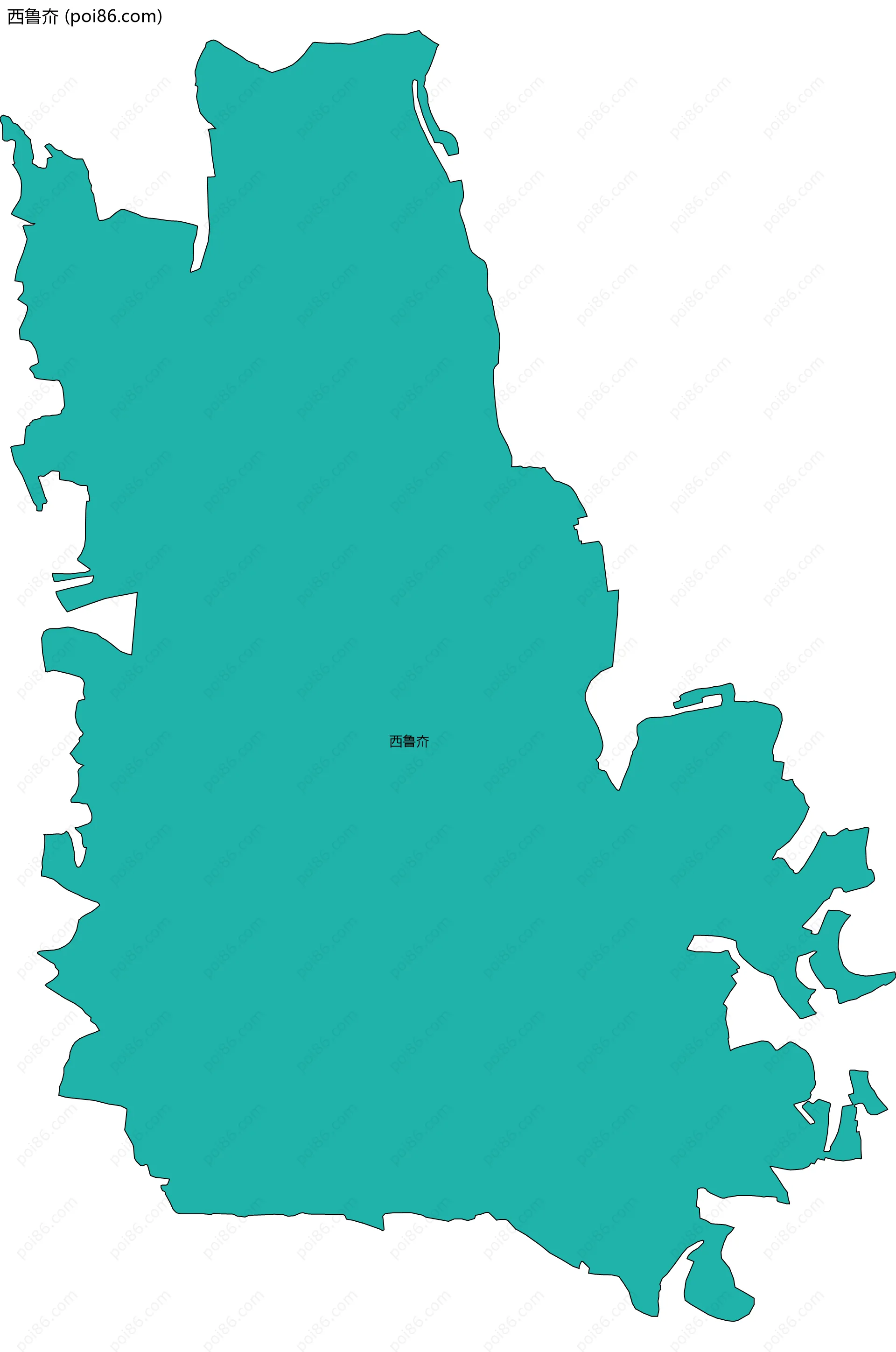 西鲁夼边界地图