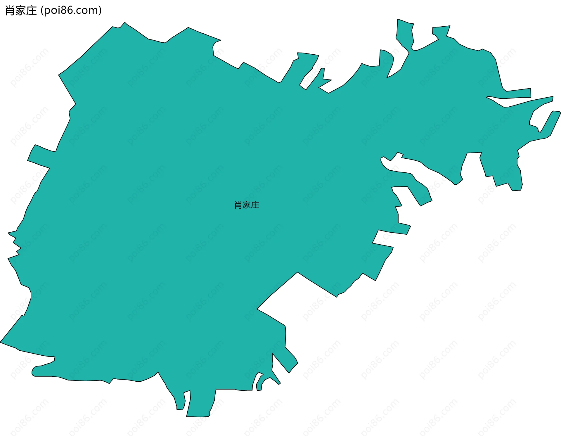 肖家庄边界地图