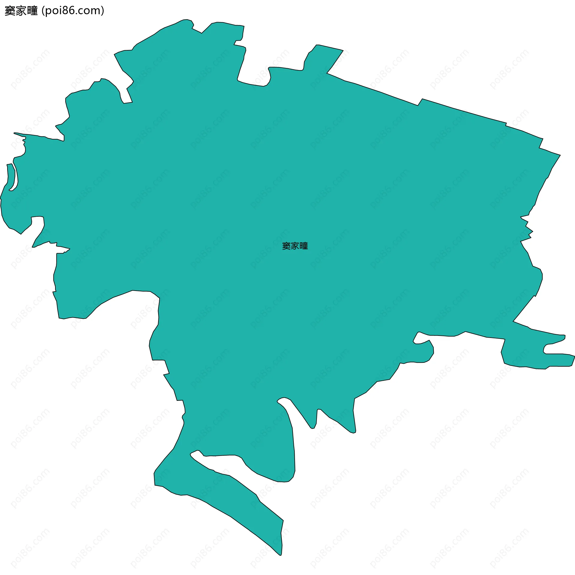 窦家疃边界地图